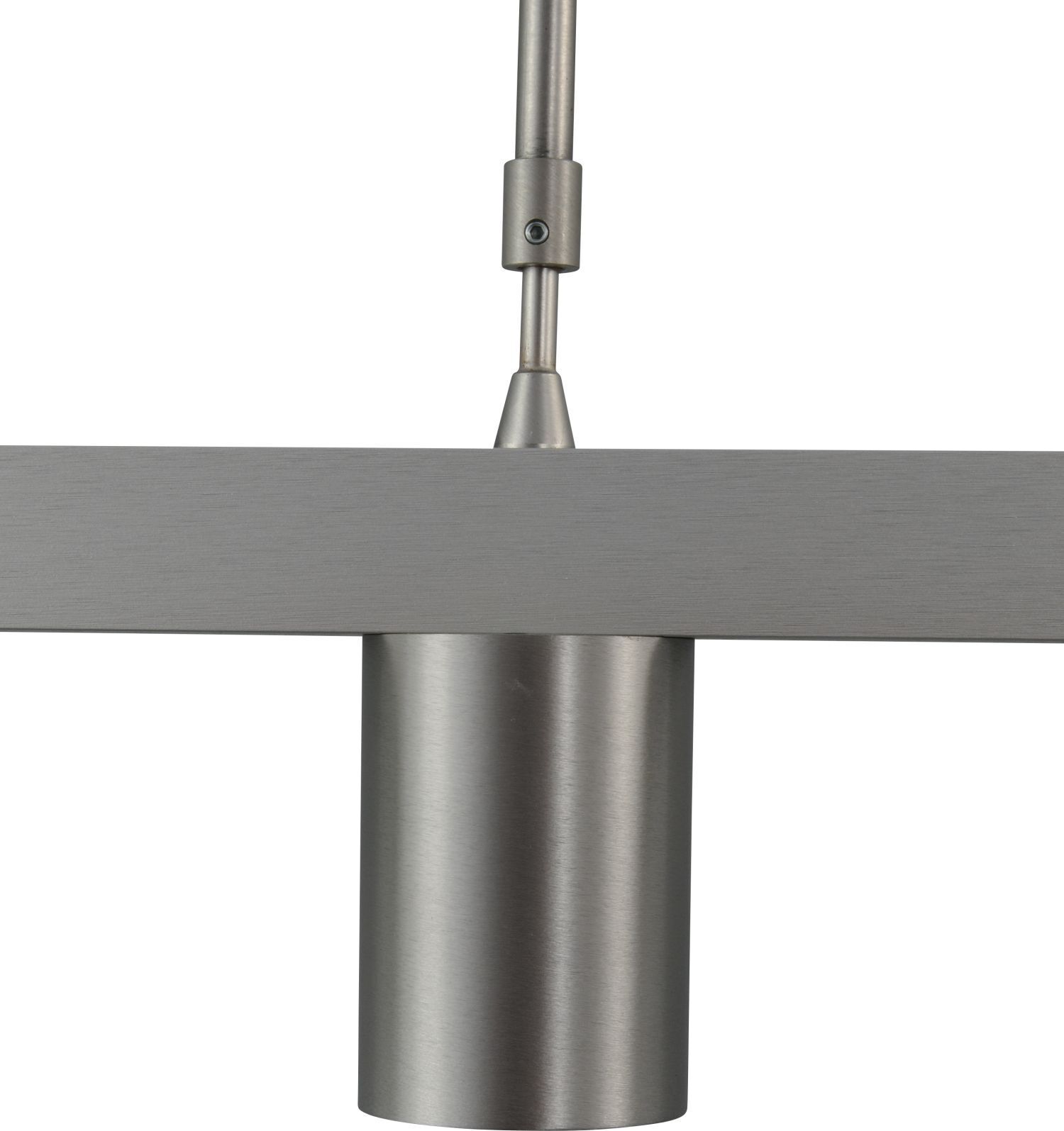 Suspension allongée métal 4 flammes 100 cm de large