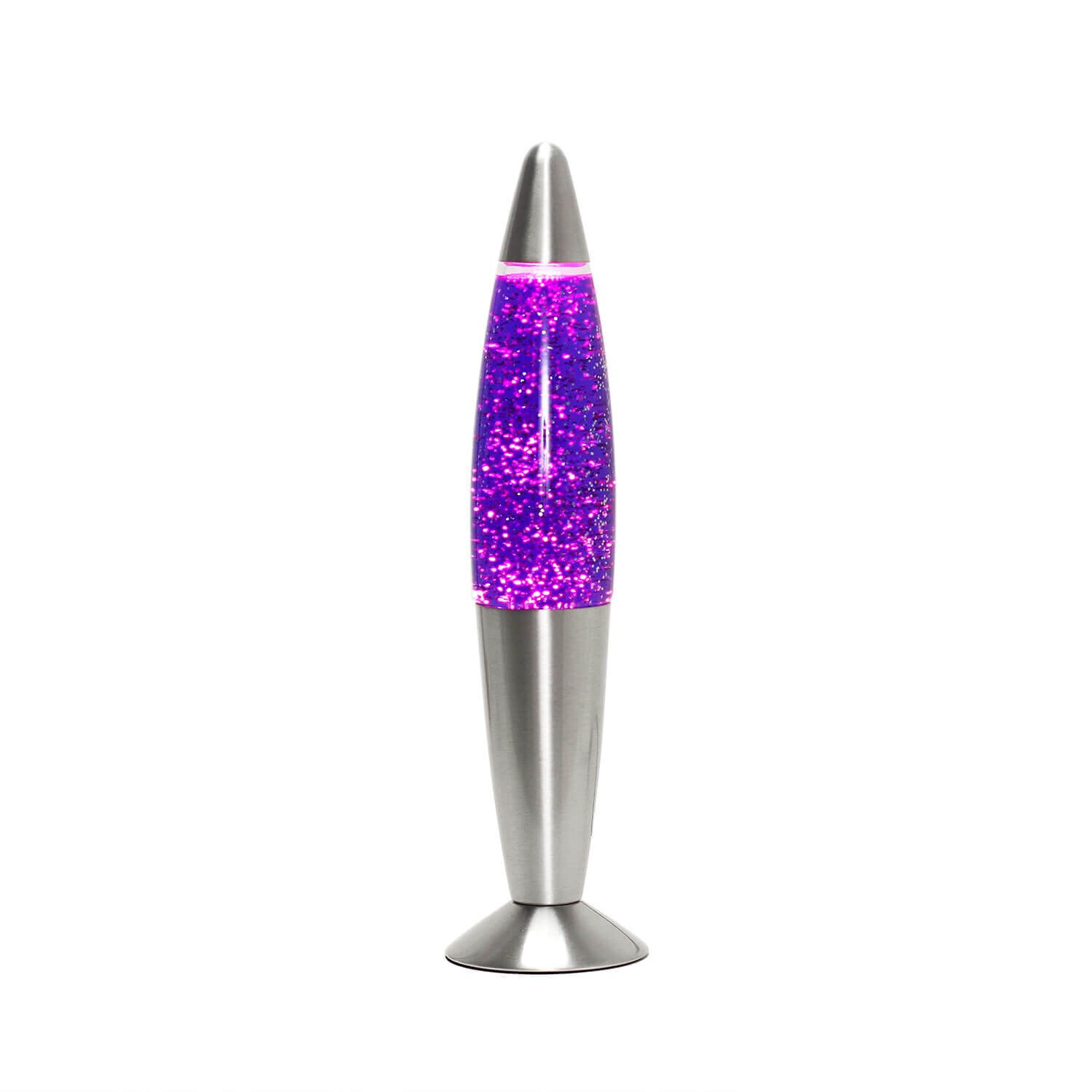 Lampe à lave ludique TIMMY Violet pailleté 33cm petite