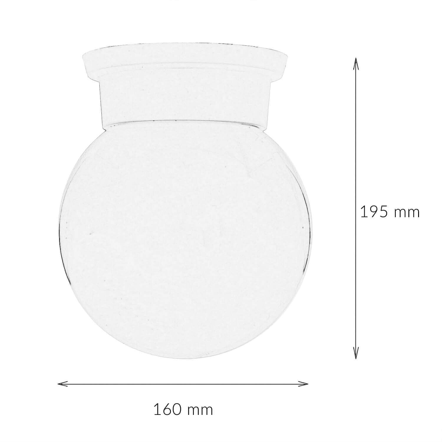 Deckenleuchte Durelo Weiß Ø16cm Krug, Töpferei, Vase