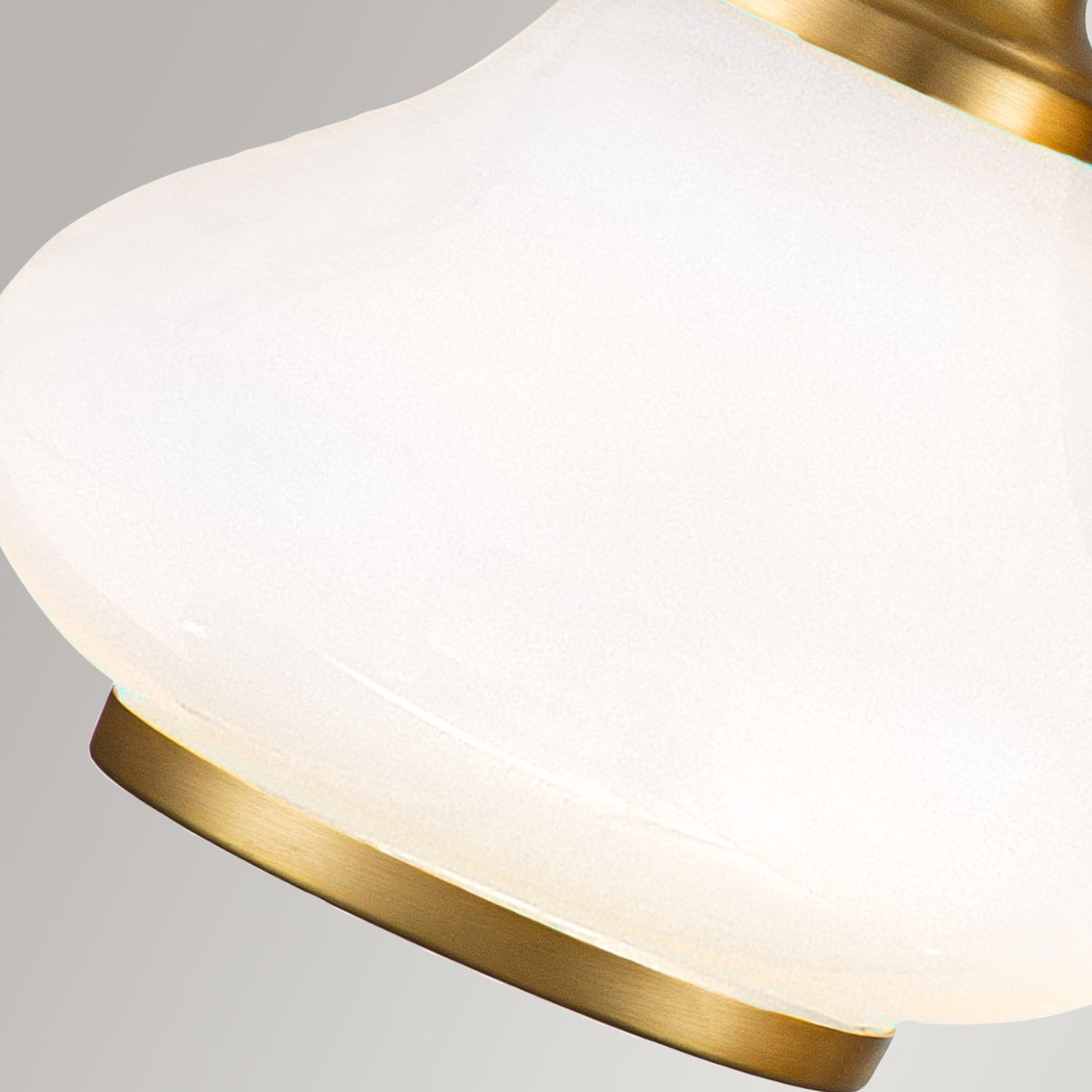 Lampe de salle de bain LED G9 IP44 L : 61 cm laiton blanc
