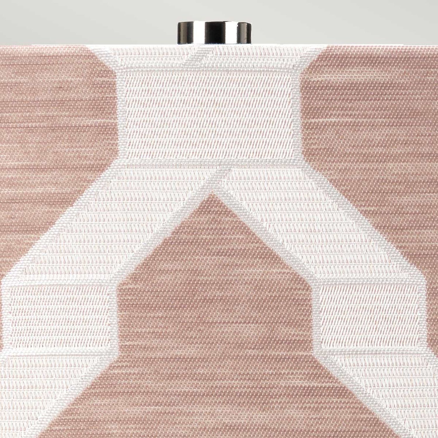 Lampe de table céramique tissu E27 hauteur 69 cm blanc rose
