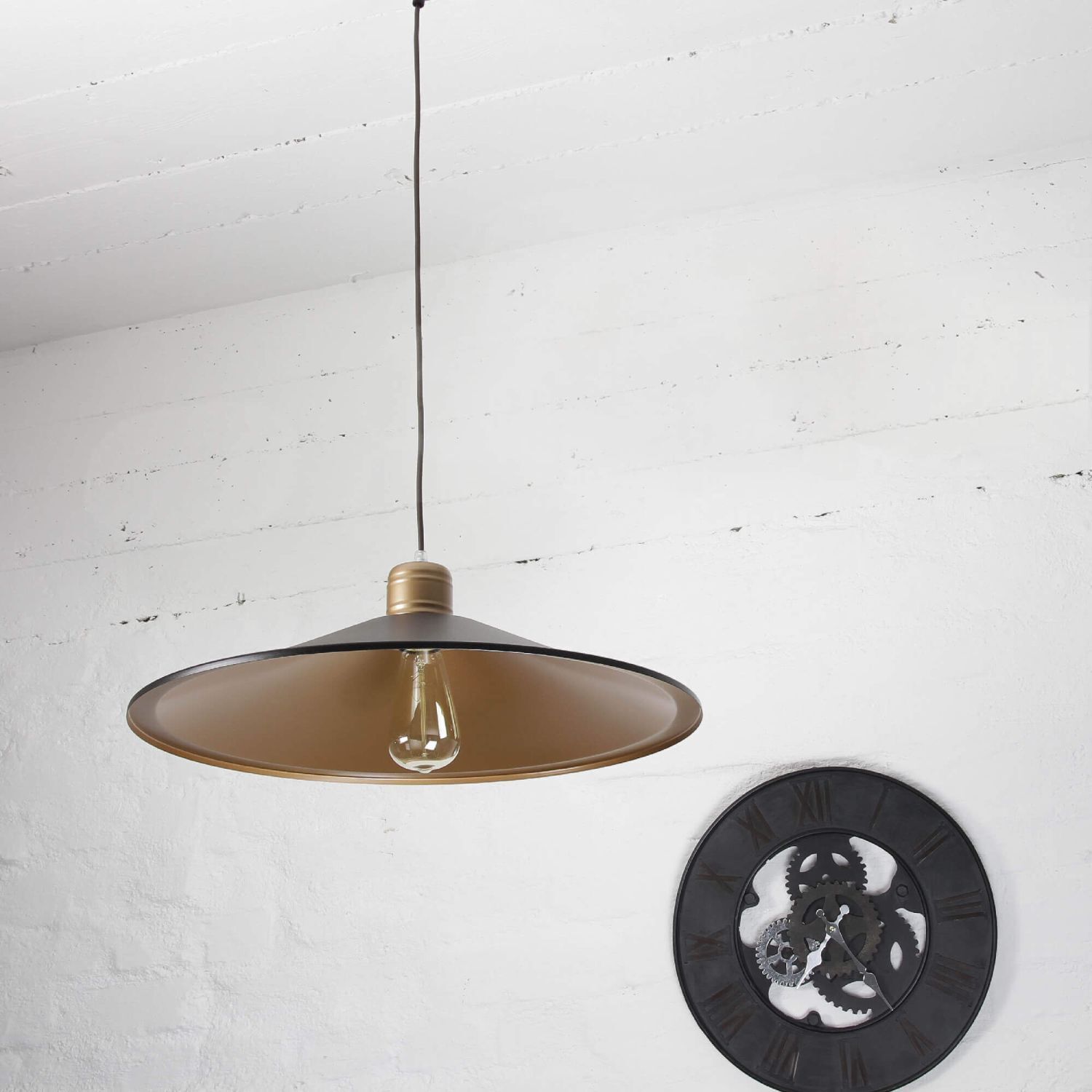 Suspension XL noir/cuivre