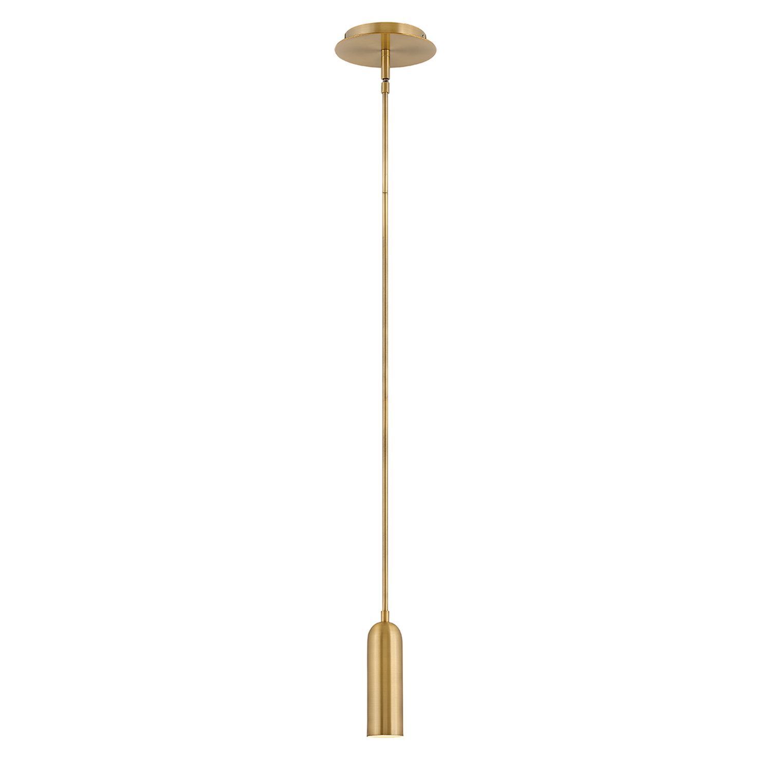 Suspension en métal LED Ø 12,7 cm en laiton antique