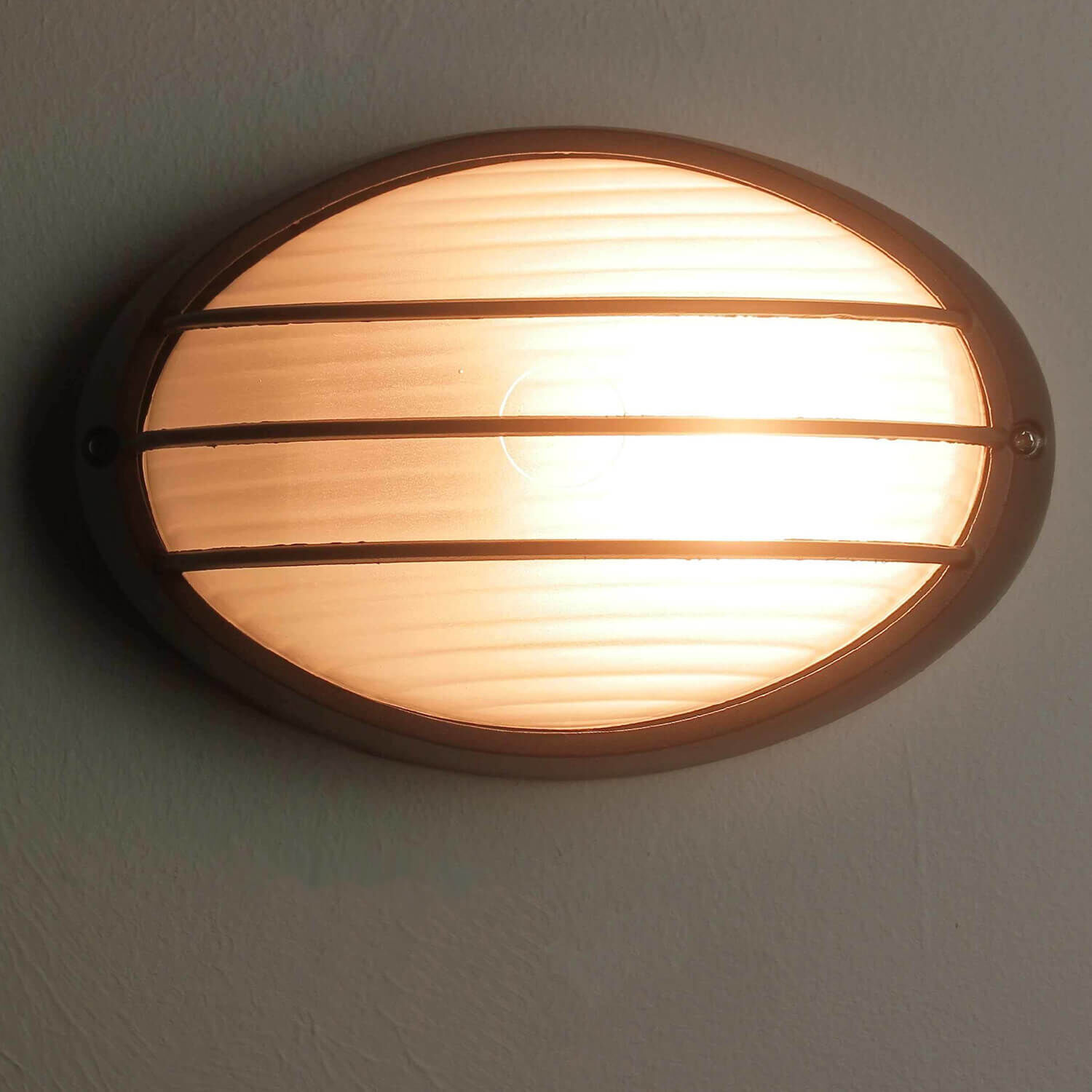 Lampe d'extérieur murale maritime anthracite ovale AMSTERDAM Deckenleuchte, Leuchte