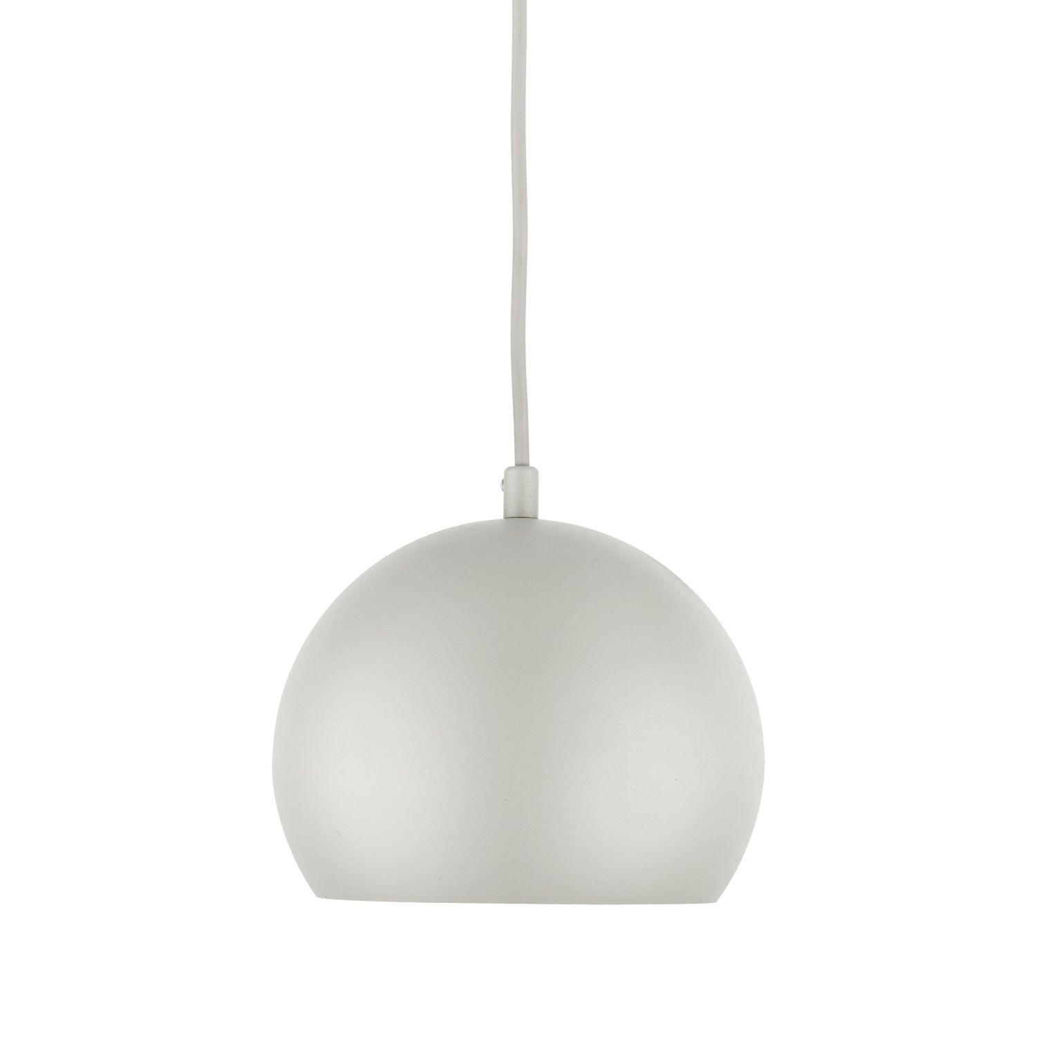 Lampe à suspendre ronde en métal Ø 17 cm étroite E27 Beige Rétro Design