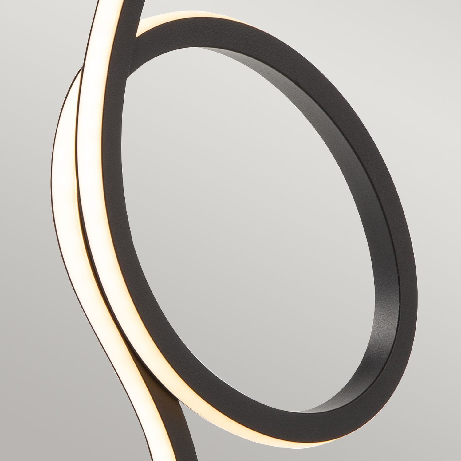 Lampe de table LED 50 cm Flamingo 3000 K noir Deko Spiegel, Photographie, Oval