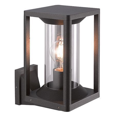 Lampe d'extérieur noire IP65 résistante aux intempéries E27 KAMPEN