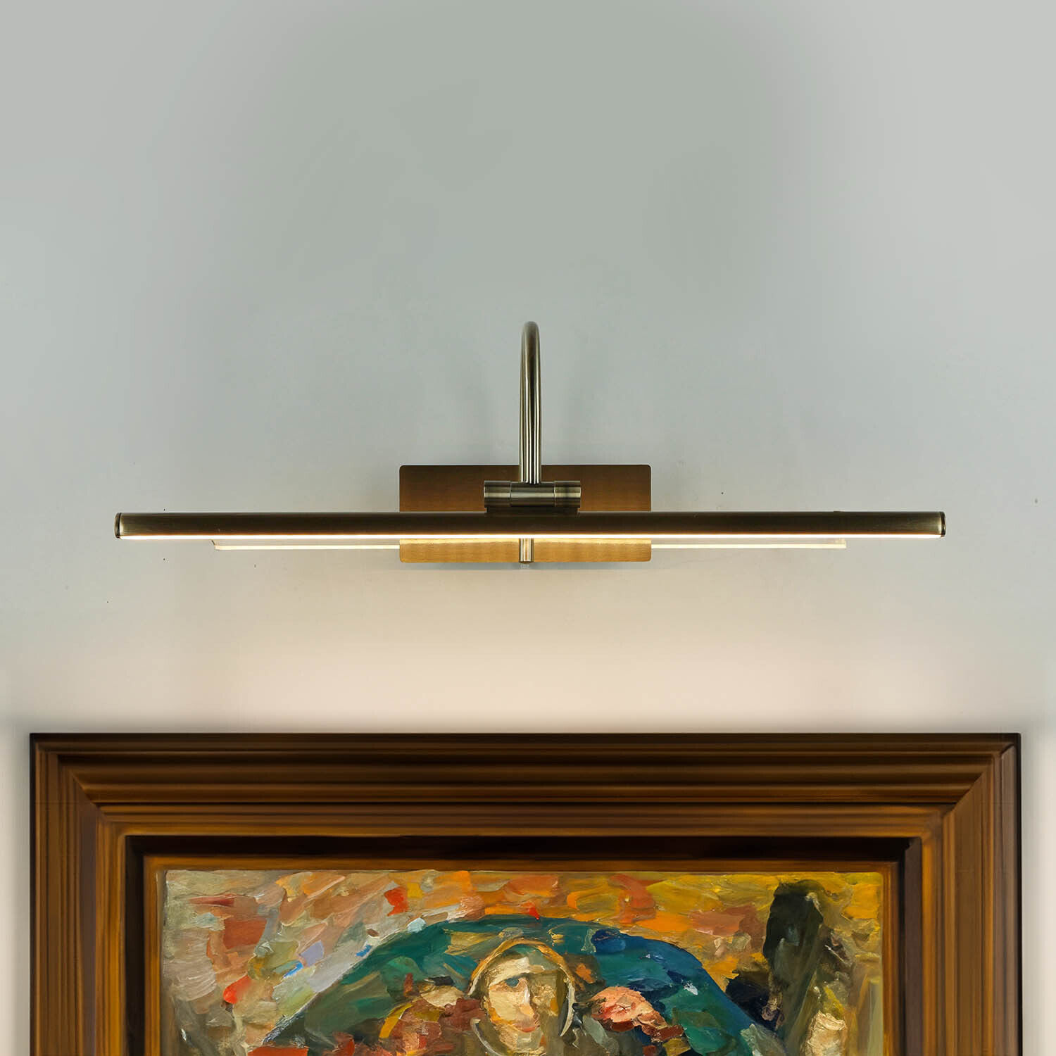 Elégante applique LED Art nouveau 3000K en laiton