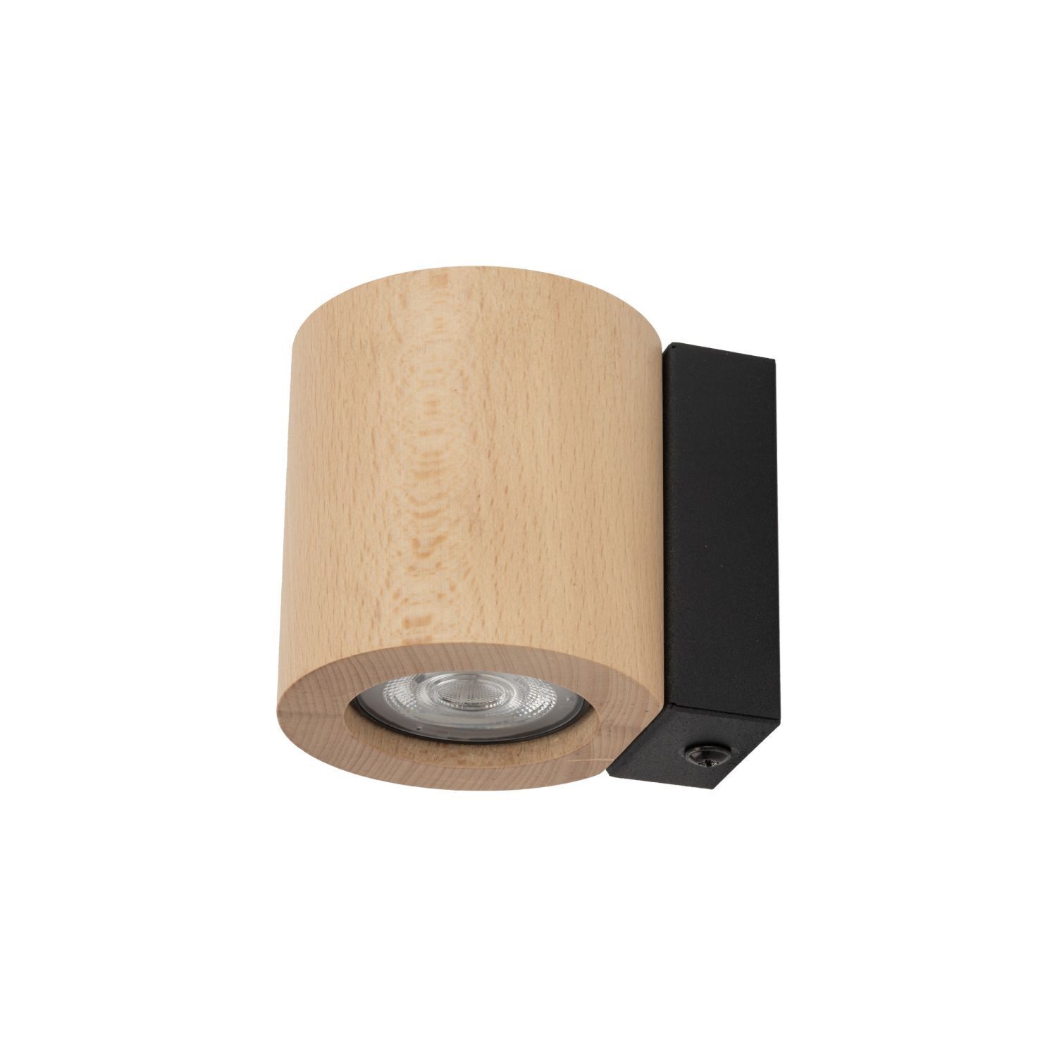 Applique murale bois métal GU10 H : 8,5 cm petit downlight