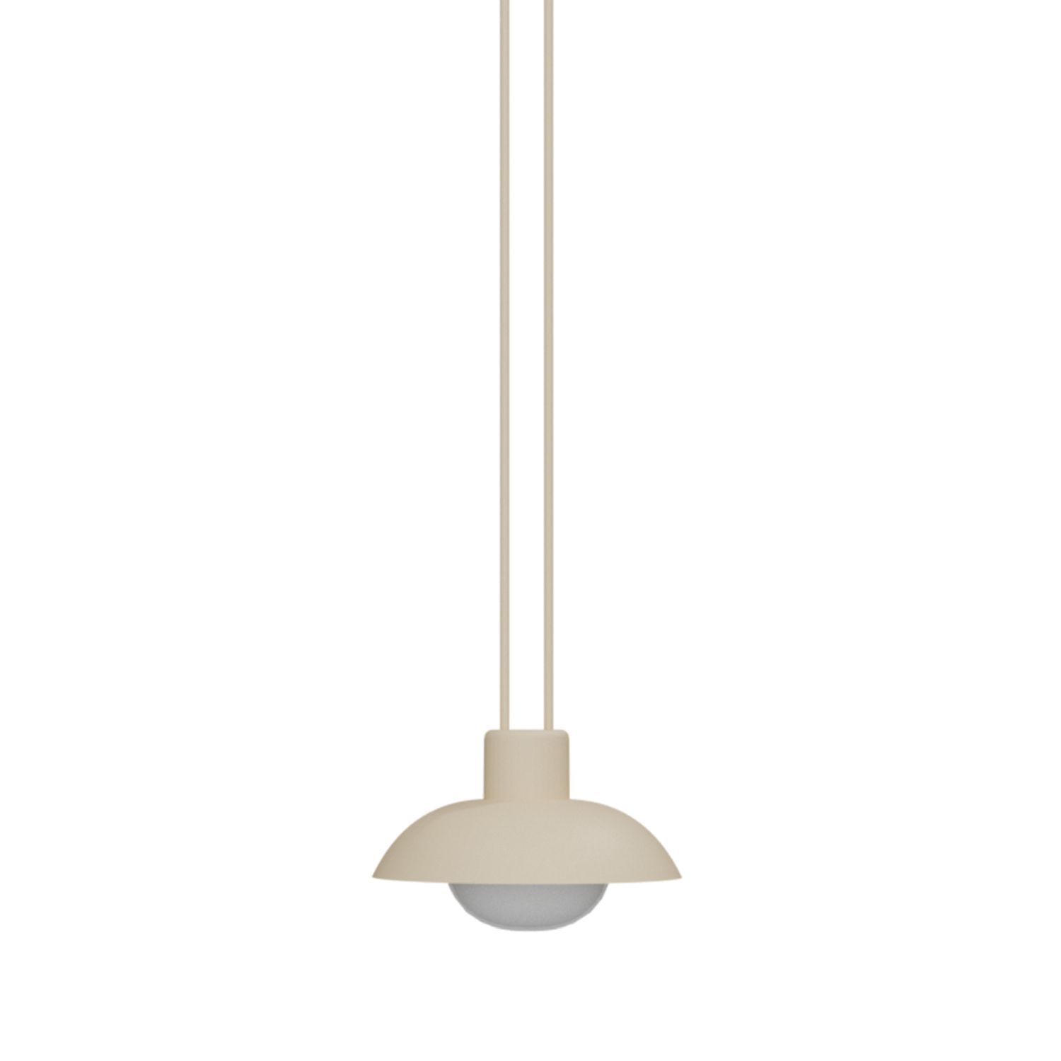 LED Akku Pendelleuchte dimmbar Beige IP54 3000 K Ø20 cm pendant light, hängende lampe, deckenleuchte, beige, runder schirm