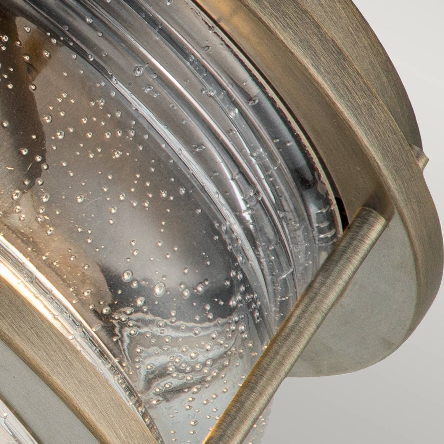 Deckenleuchte außen Aluminium Glas B: 30,5 cm IP44 E27 Waschmaschine, Trommel, Glas?, Blasen, Material?