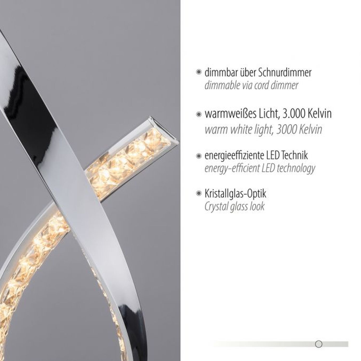 Lampe de table LED à intensité variable en chrome 38,5 cm 1375 lm 11 W Schwert, Waffe, Sinken, Waschbeckenhahn, Zubehör