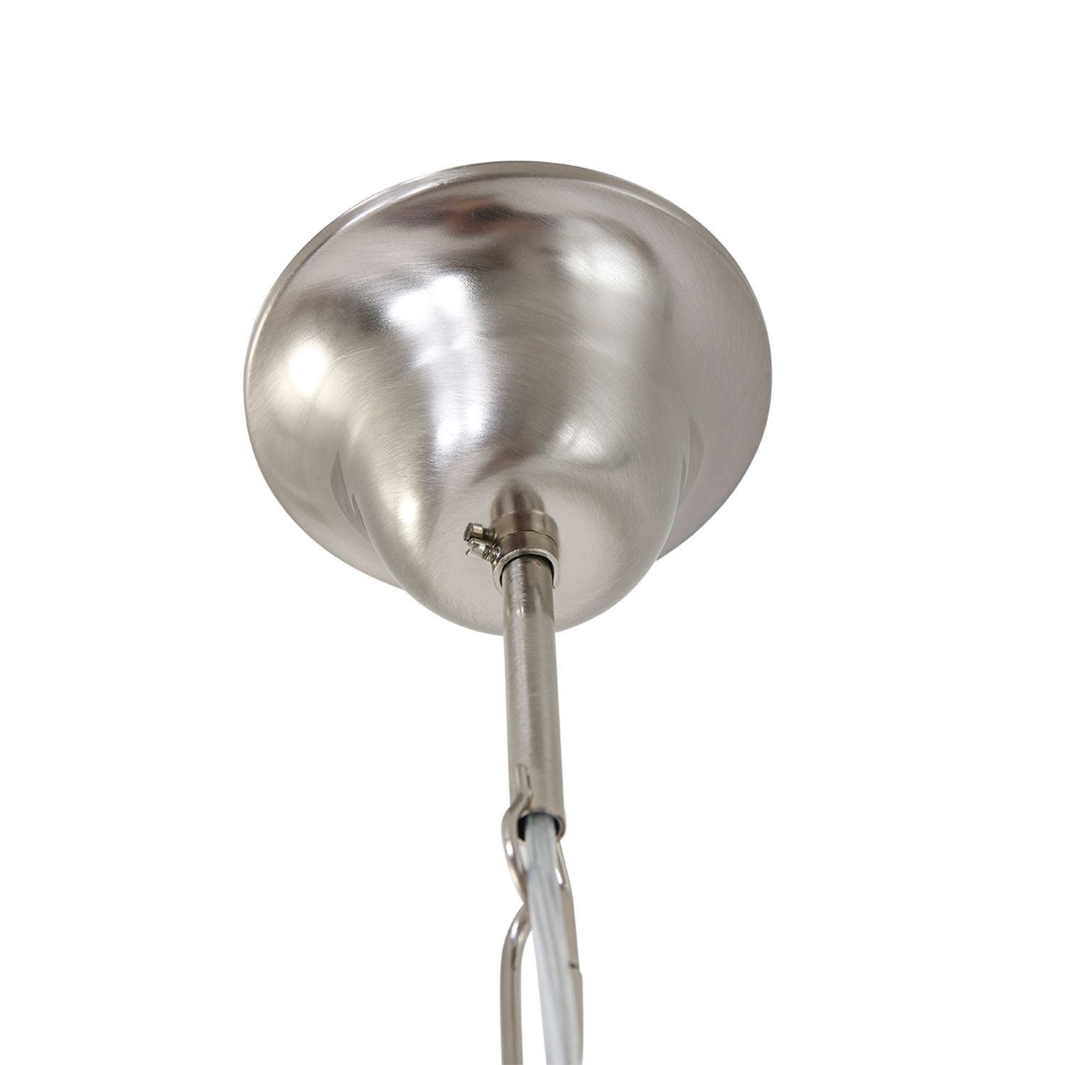 Lampe à suspendre ronde verre métal Ø45 cm E27 confortable