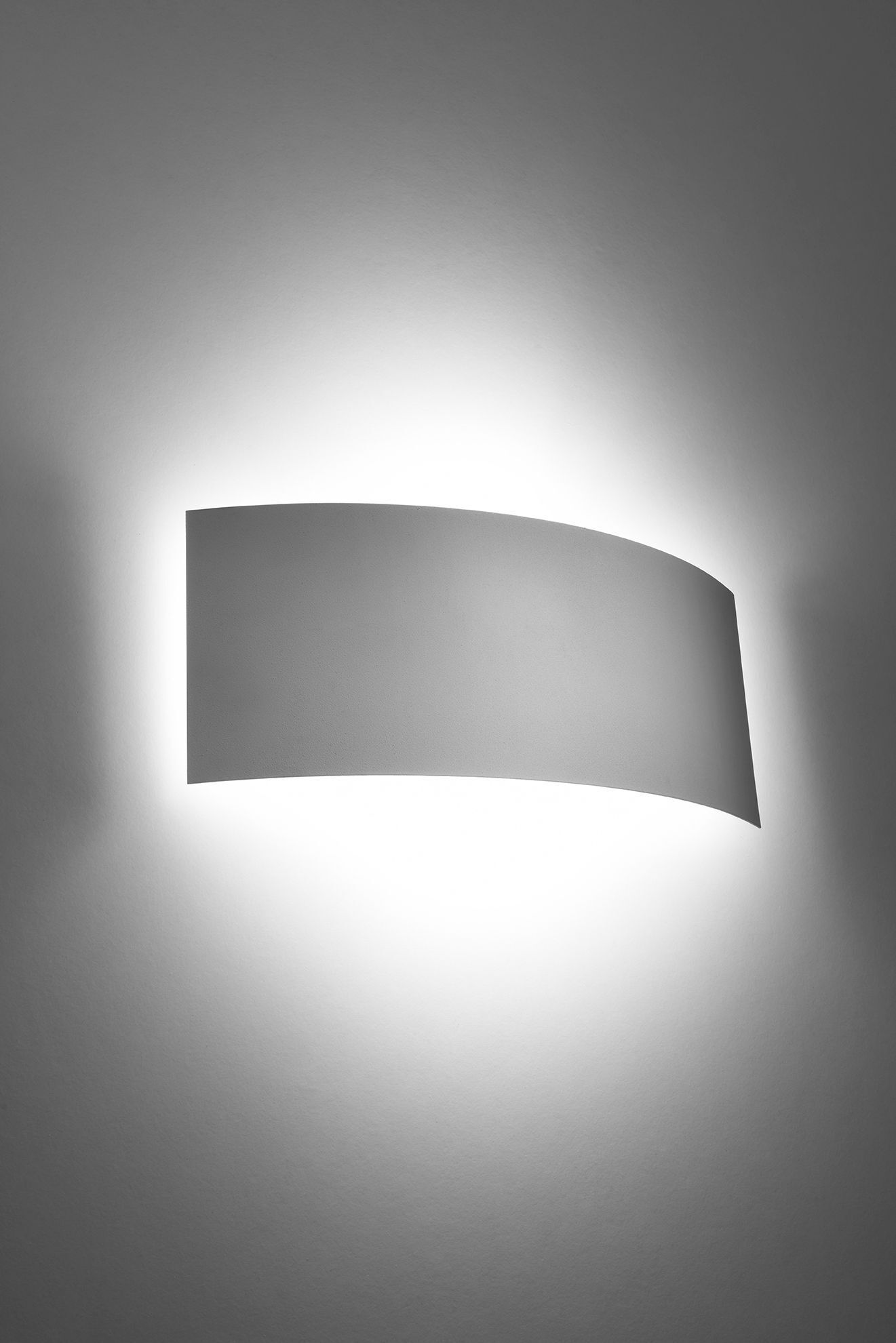 Applique murale blanche Up Down 34 cm de large Métal 2x G9