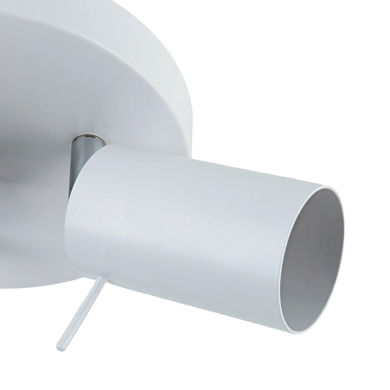 Deckenlampe 3-flammig Weiß Ø 20 cm Metall verstellbar Deckenlampe 3-flammig Weiß Ø 20 cm Metall verstellbar