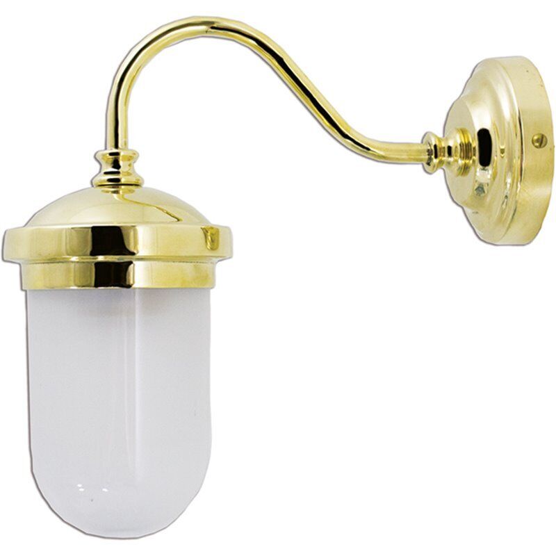 Applique murale Lampe de cour laiton extérieur Maritim IP43