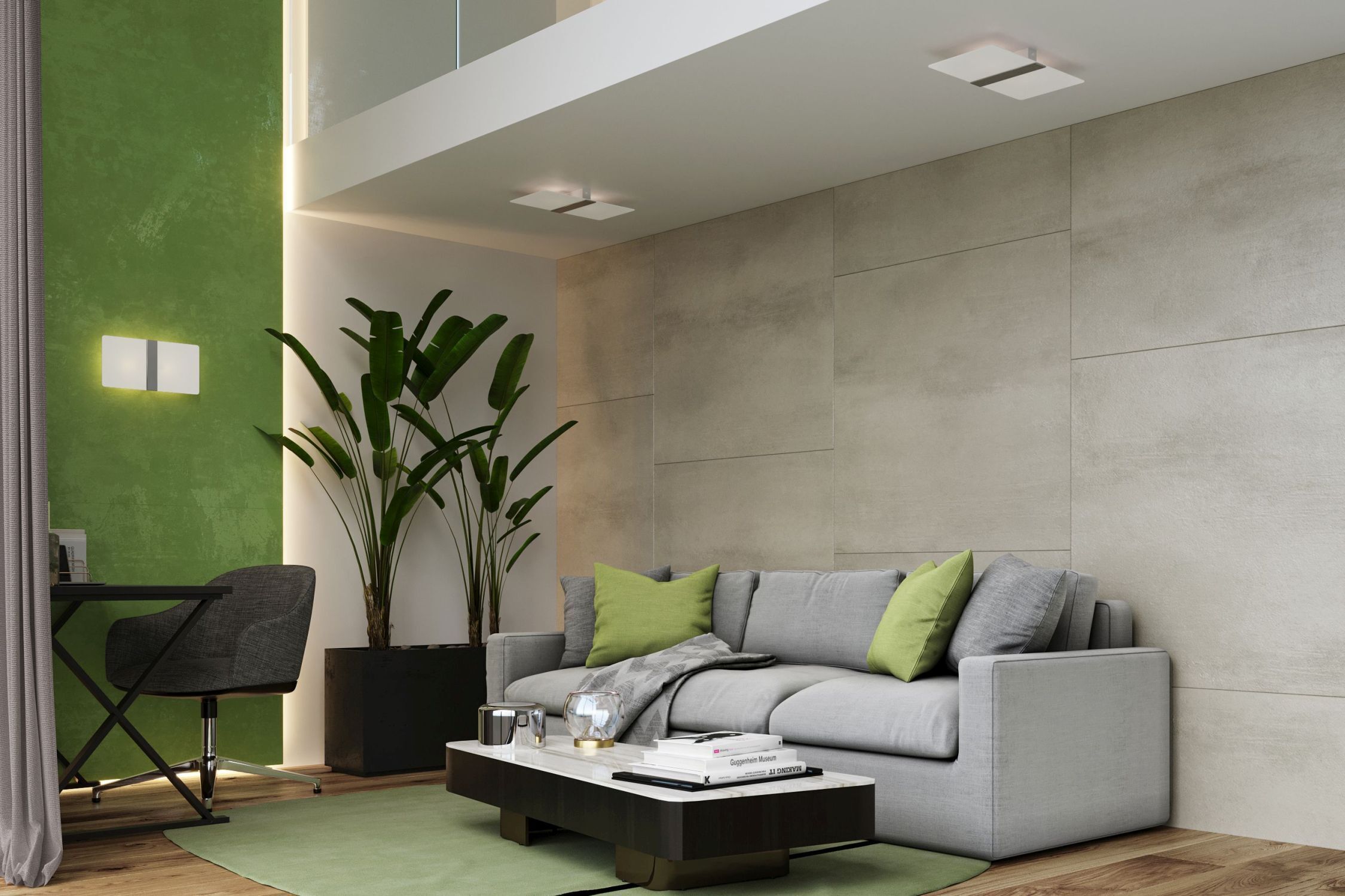 Plafonnier blanc chrome verre métal faible éblouissement plat