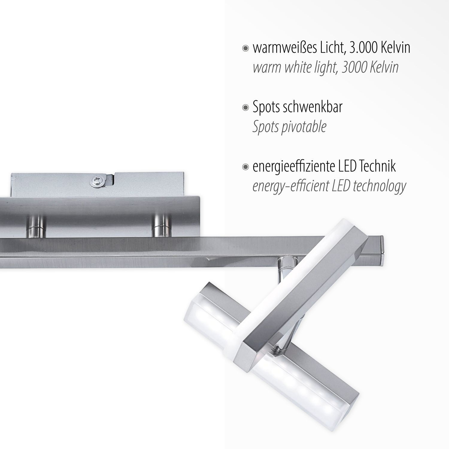 LED Deckenspot in Stahl Metall beweglich 225 lm 39 cm Sinken, Waschbeckenhahn