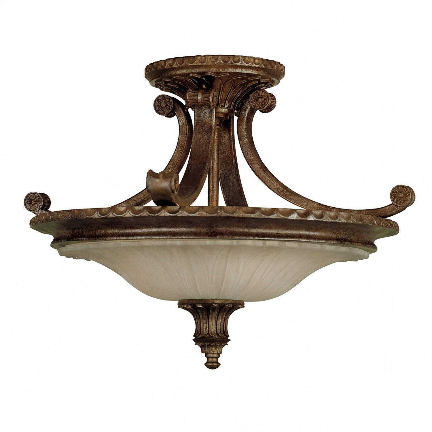 deckenleuchte_deckenlampe_sernoy_2_flammig_britisch_bronze_creme_rustikal_antik_001 deckenleuchte, kronenleuchte, bronze, metall, glasschirm