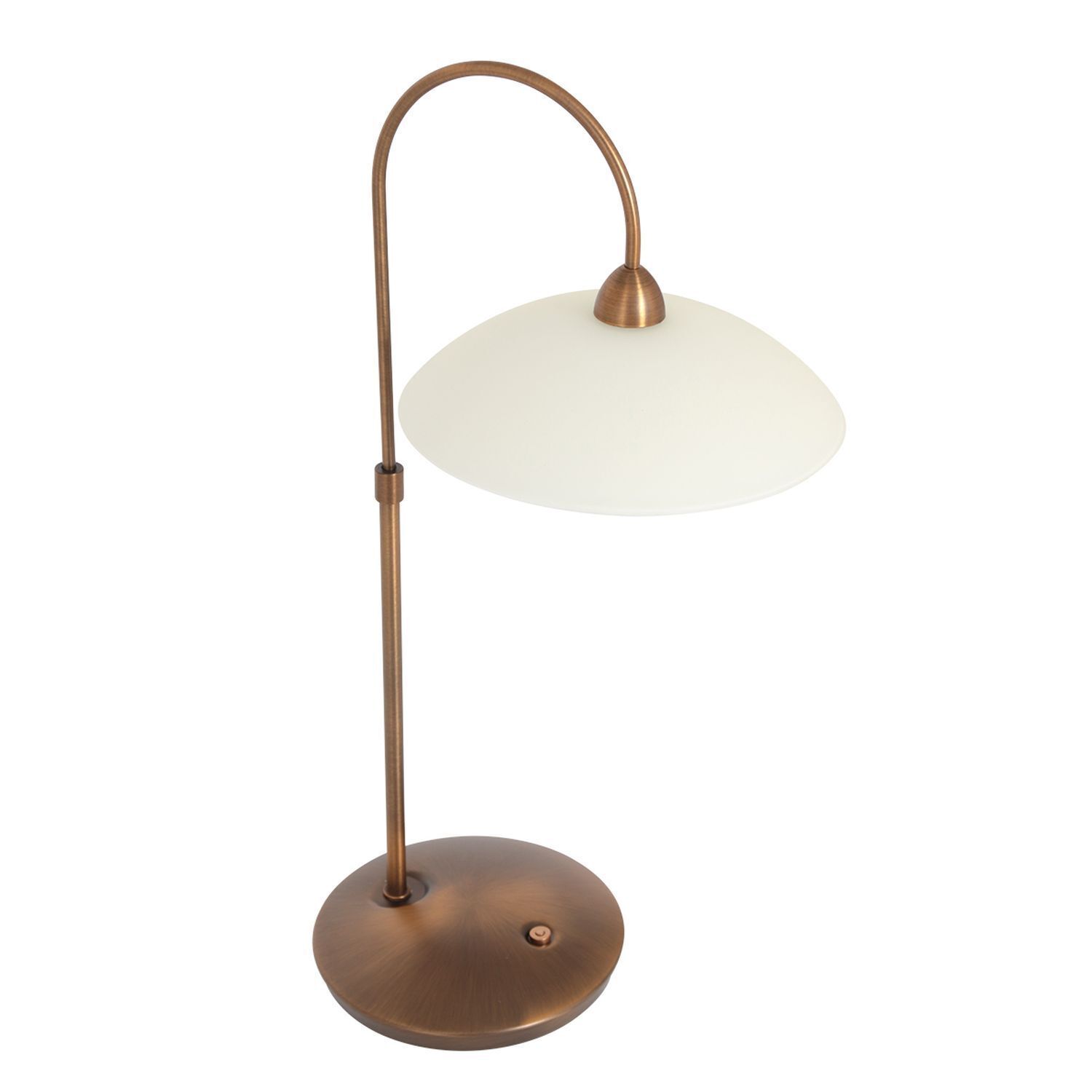 Lampe de chevet à intensité variable en bronze crème 44 cm incl. G9