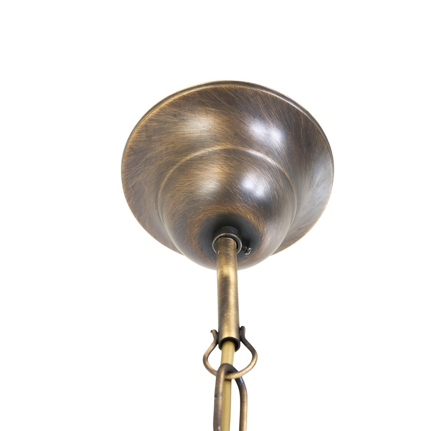 Suspension ronde verre métal Ø45 cm E27 confortable
