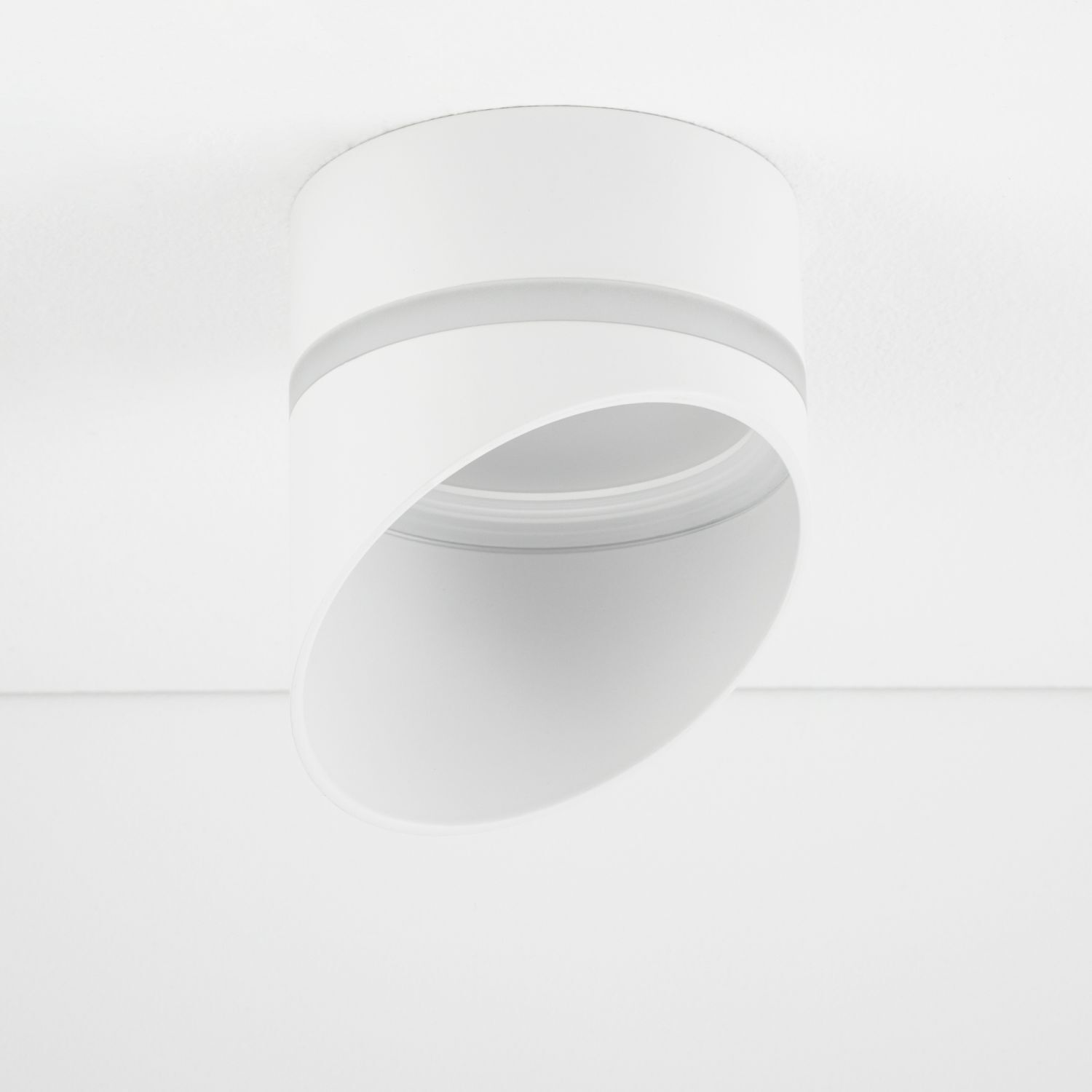 Plafonnier encastré Ø 8,5 cm H : 12 cm GX53 Blanc