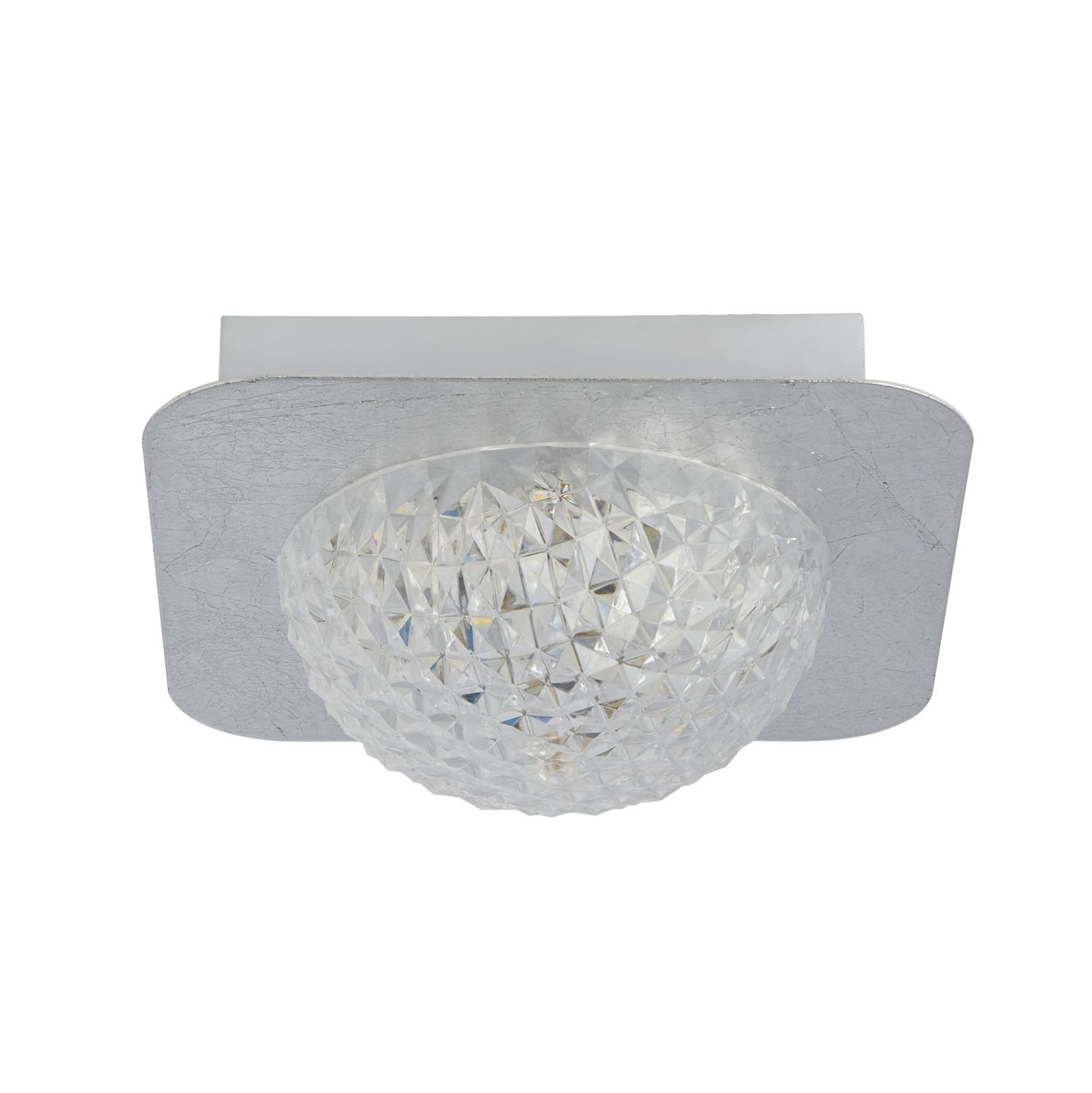 Spot LED encastré argenté métal L:18 cm 600 lm plafond