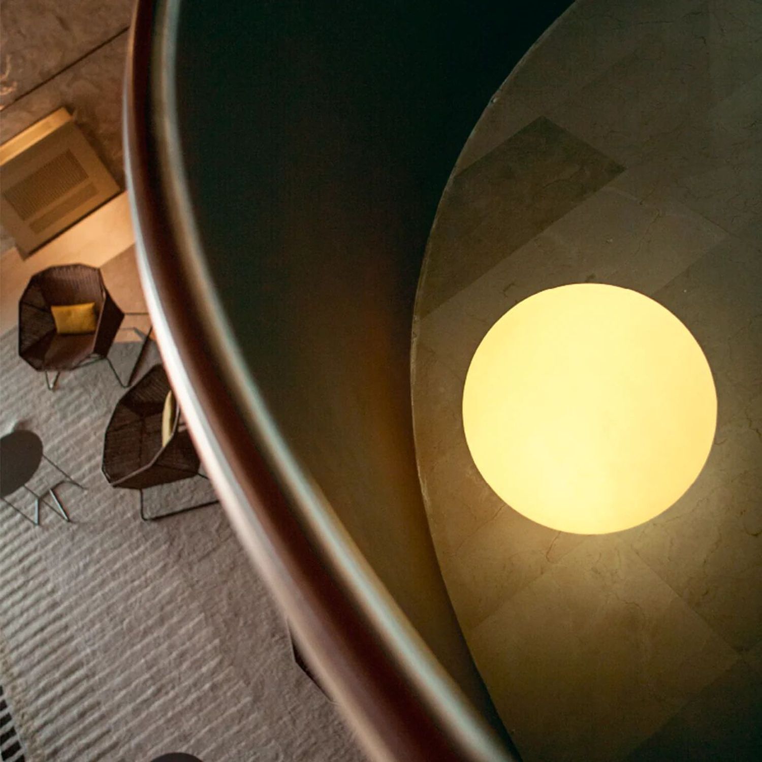 Lampe boule XXL câble fiche Ø 78 cm incl. E27 LED 2700 K