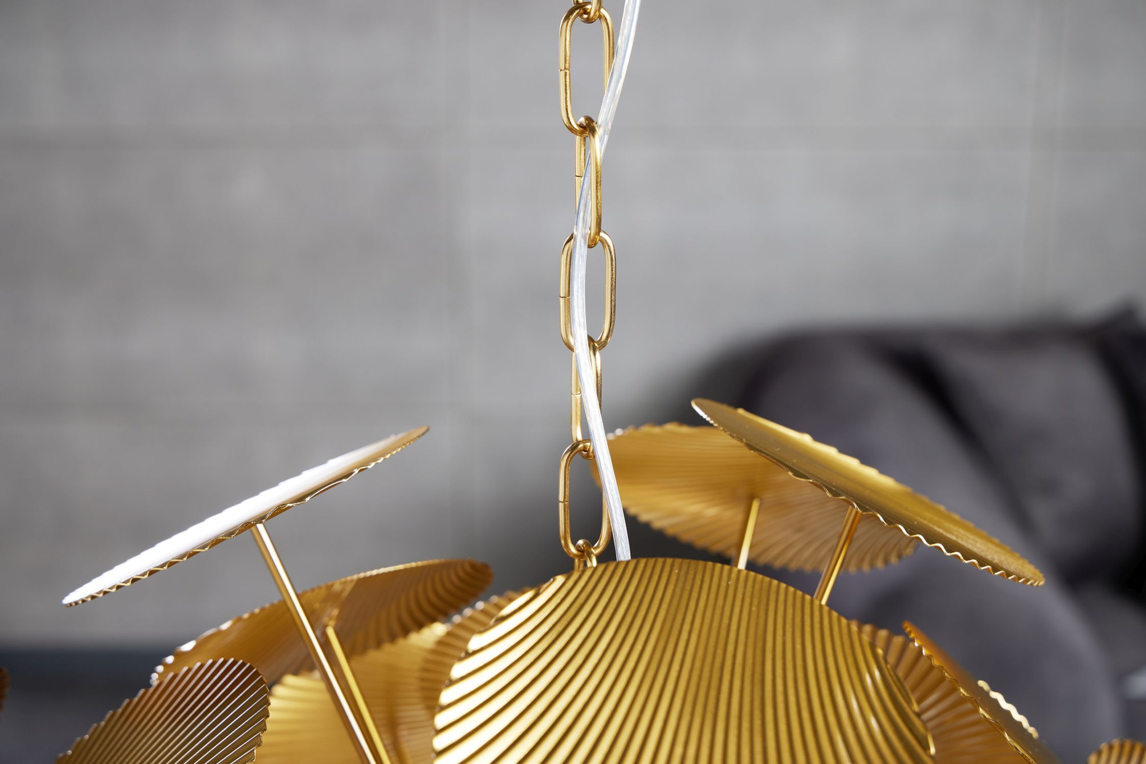 haengelampe-pendelleuchte-hoehenverstellbar-lucas-6x-e14-bis-40w-gold-metall-le64018-03 Anhänger, Kette, Gold, Metallisch, Lampe