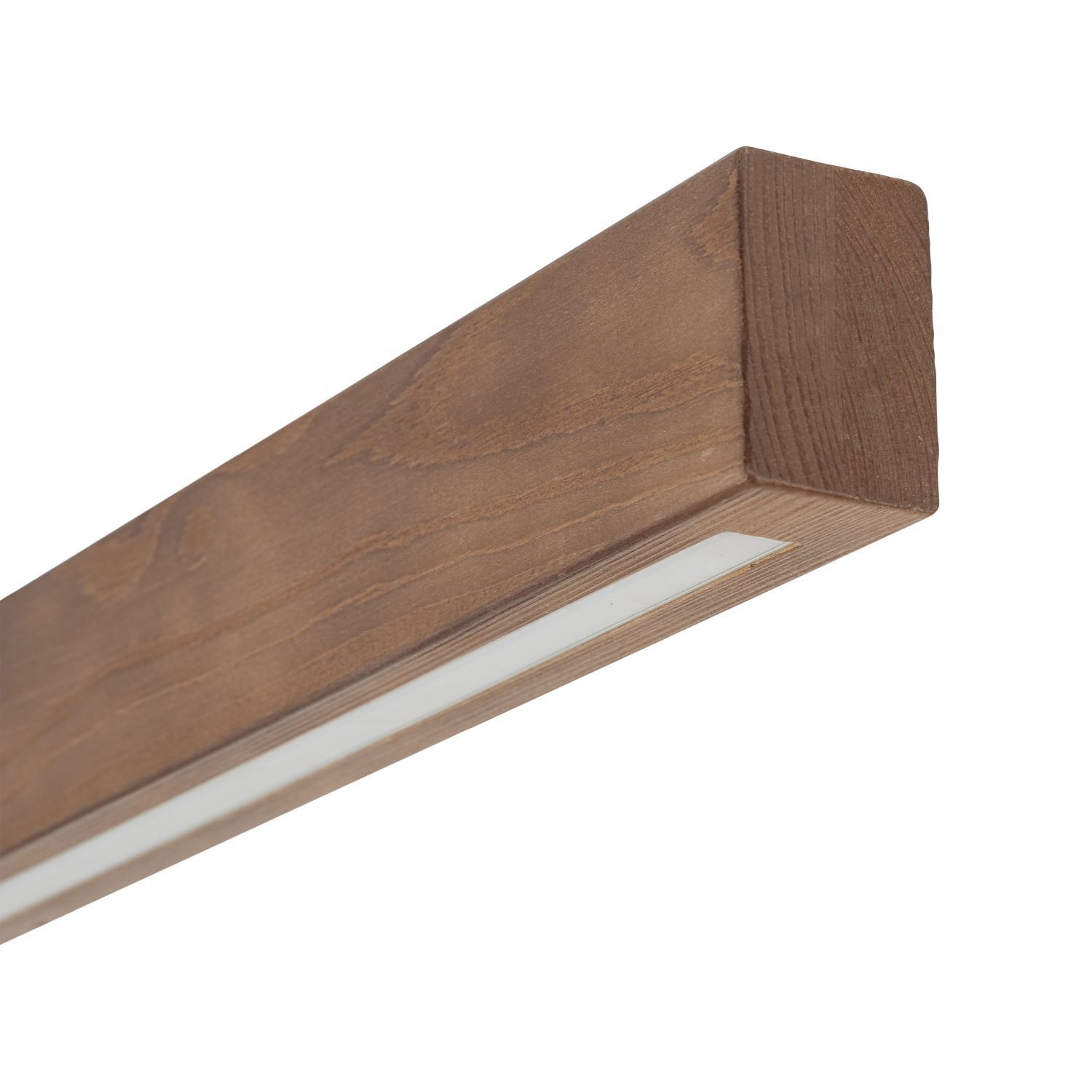 Plafonnier LED bois métal 3000 K blanc chaud 2807 lm 96 cm Holz, Schnittholz