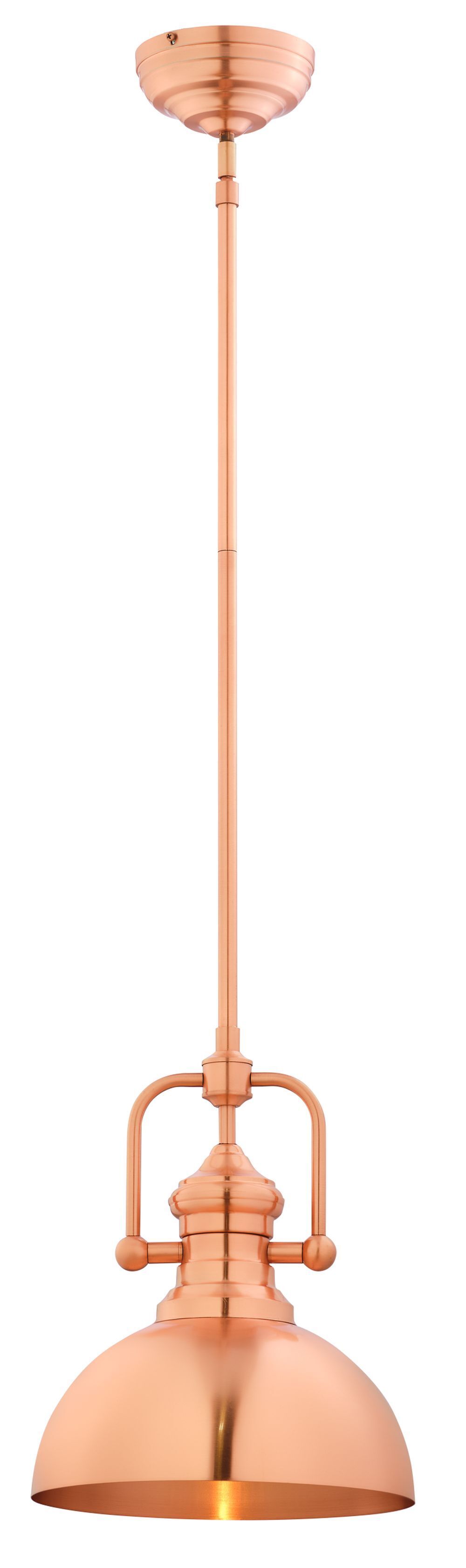 Lampe à suspendre en métal en cuivre Ø15cm E27 Industrial
