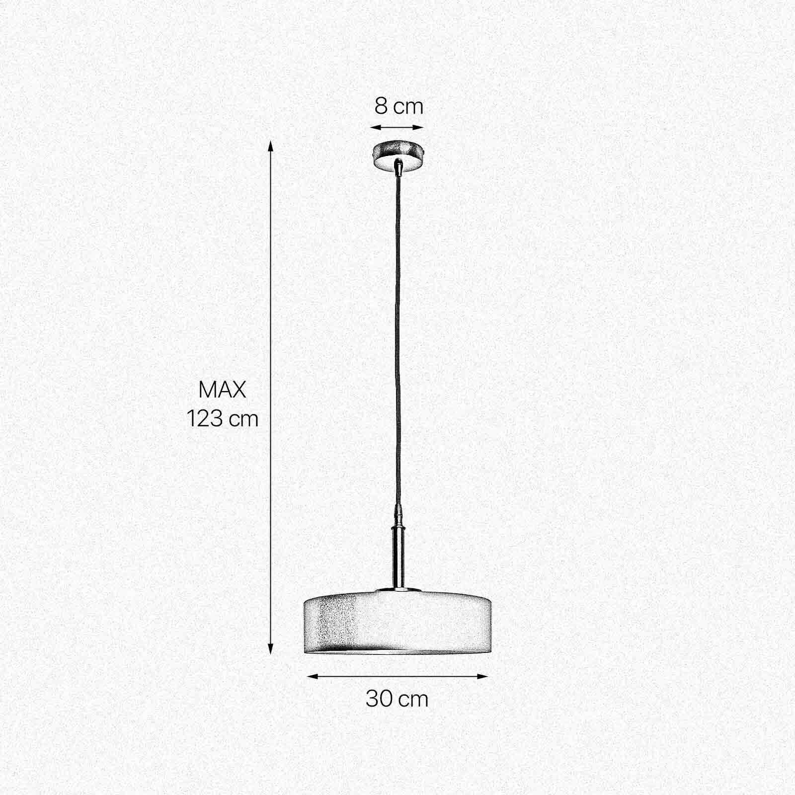Suspension noir or E27 Ø 30 cm laiton fer Suspension noir or E27 Ø 30 cm laiton fer