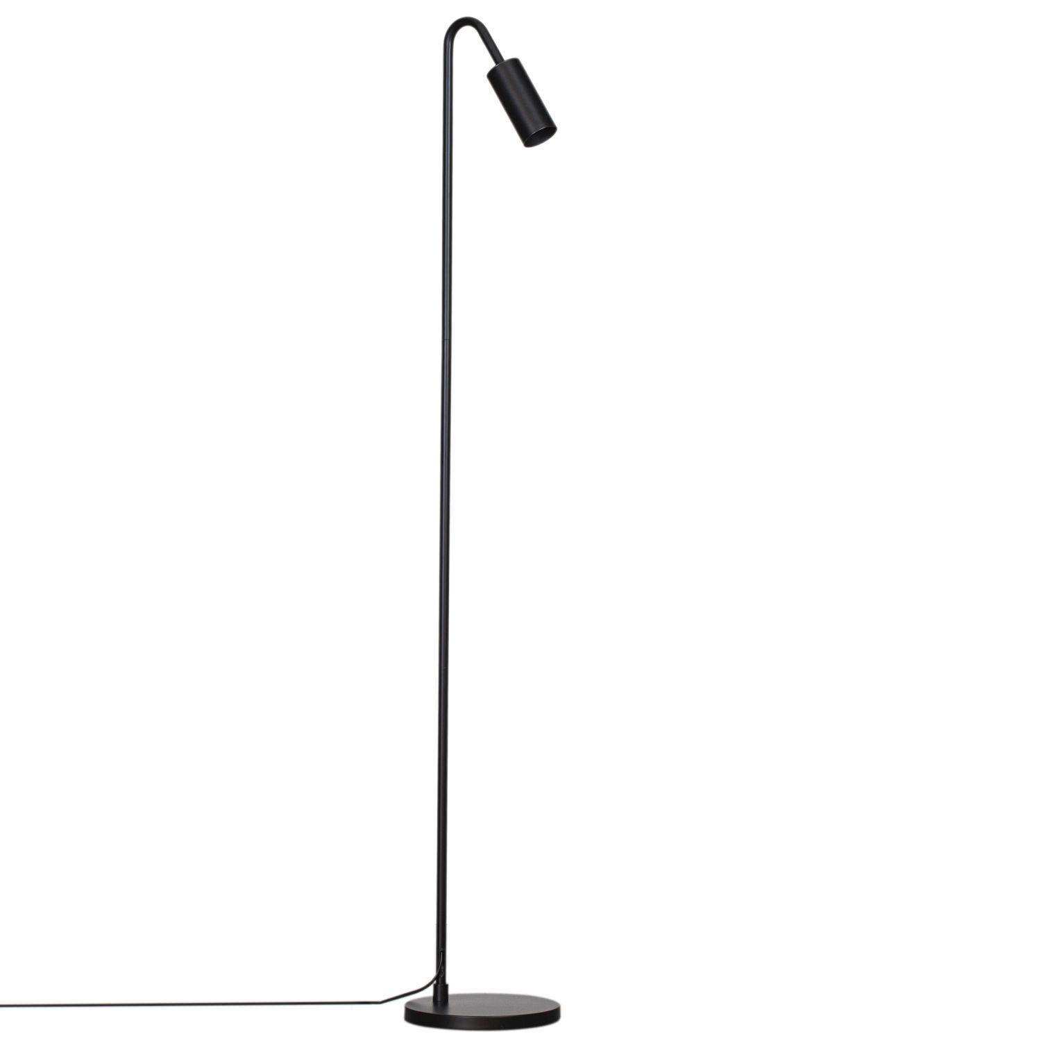 Lampadaire Noir 146 cm petit métal GU10 Retro