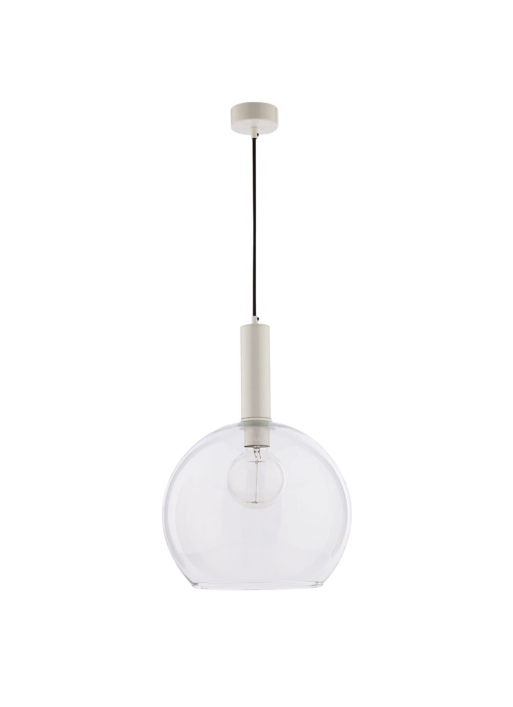 Lampe à suspendre en verre Ø30cm sphère rétro table à manger cuisine