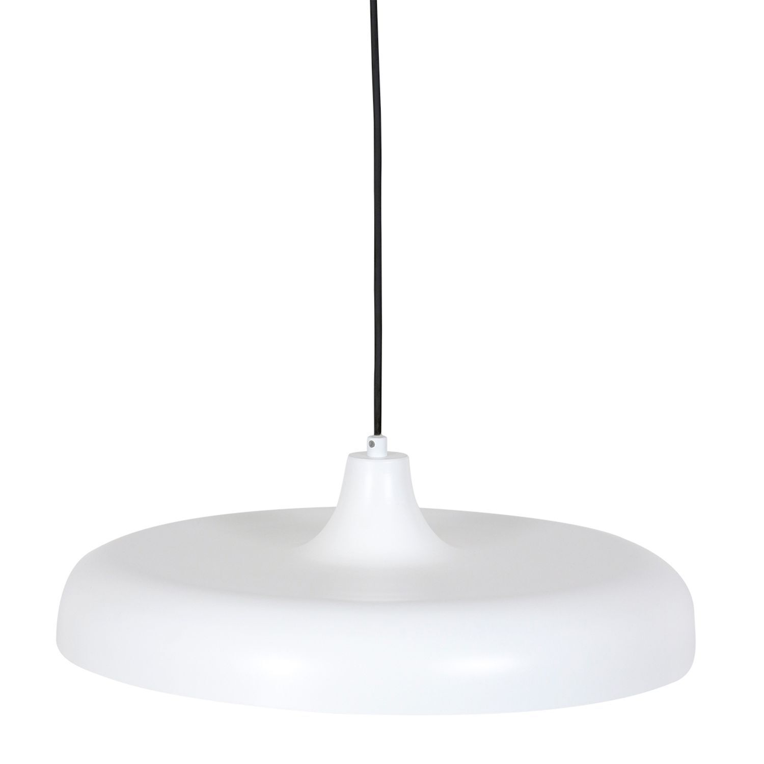 Lampe à suspendre blanche en métal Ø50 cm rond E27 Design moderne