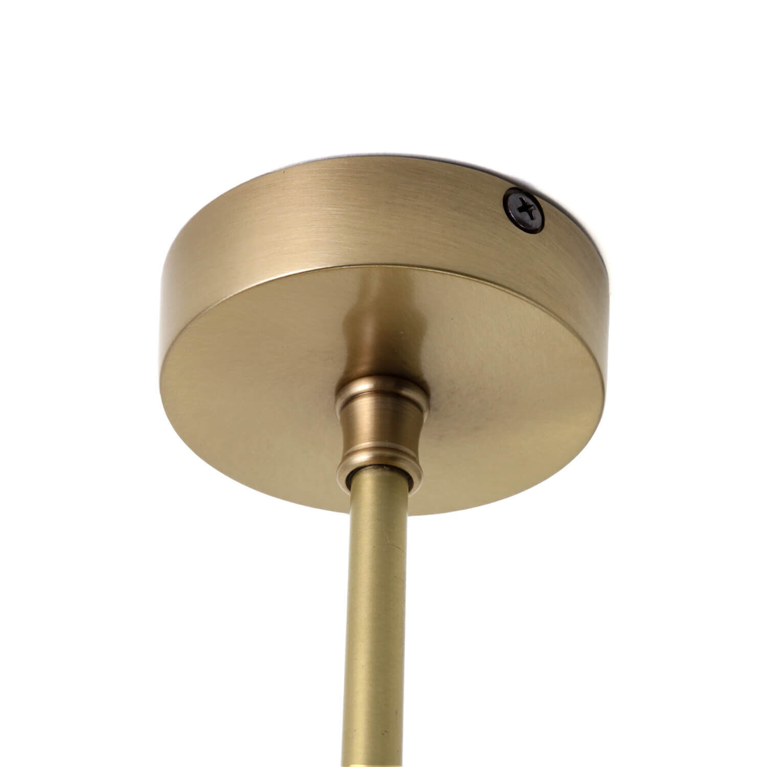 Plafonnier Premium MUSA rond verre laiton véritable Bronze