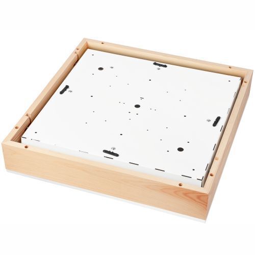 Plafonnier Blendarme verre bois pin E27 L:48 cm