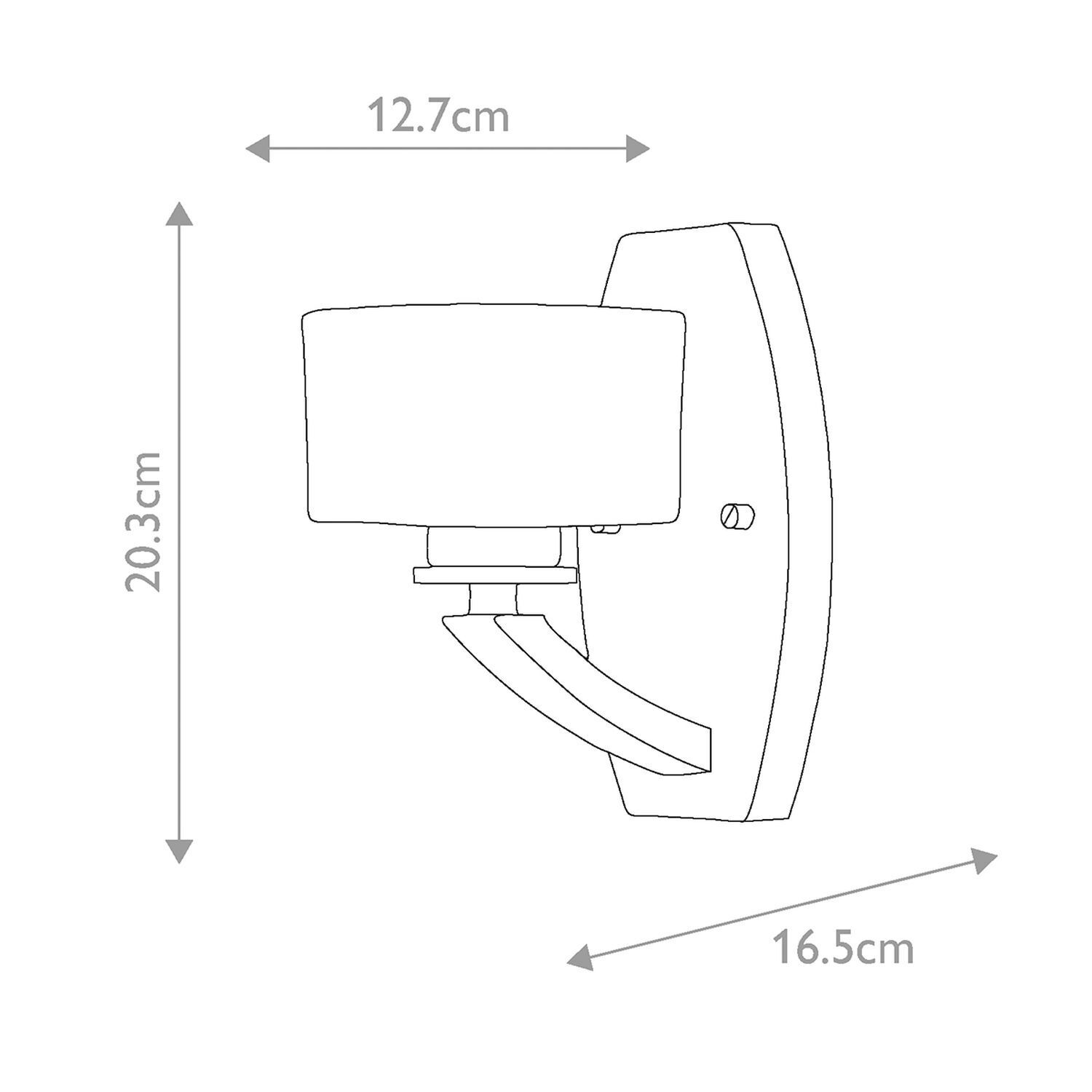 Applique salle de bain LED G9 3000 K IP44 H : 20,3 cm petite