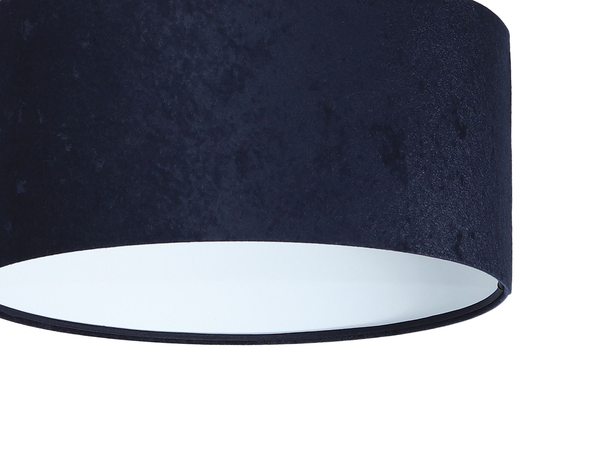 Pendelleuchte AIMEE Dunkelblau Weiß Retro rund Deckenleuchte, Lampe