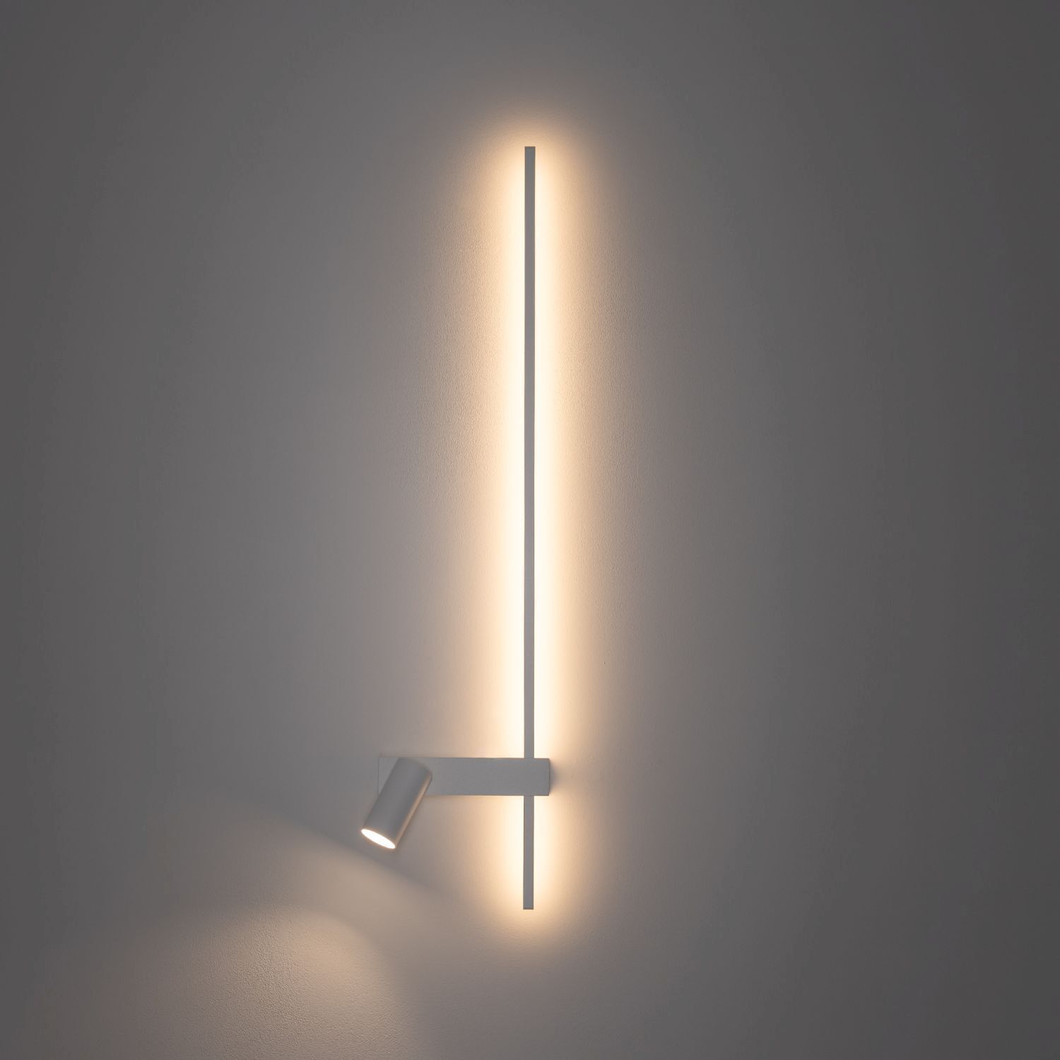 Applique LED Blanc Aluminium GU10 H:80 cm indirect