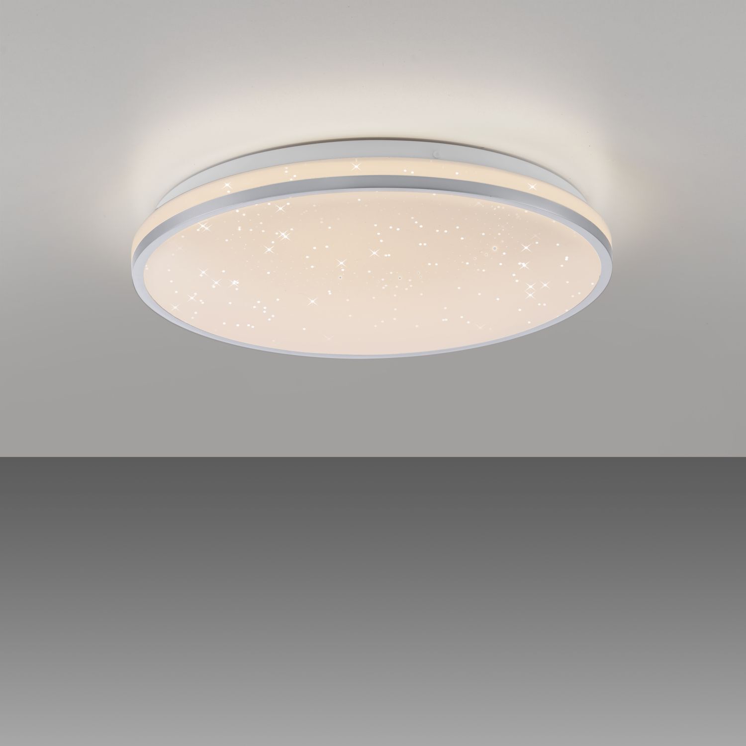 Lampe de plafonnier LED Ciel de nuit Argent Ø38 cm 20 W dimmable