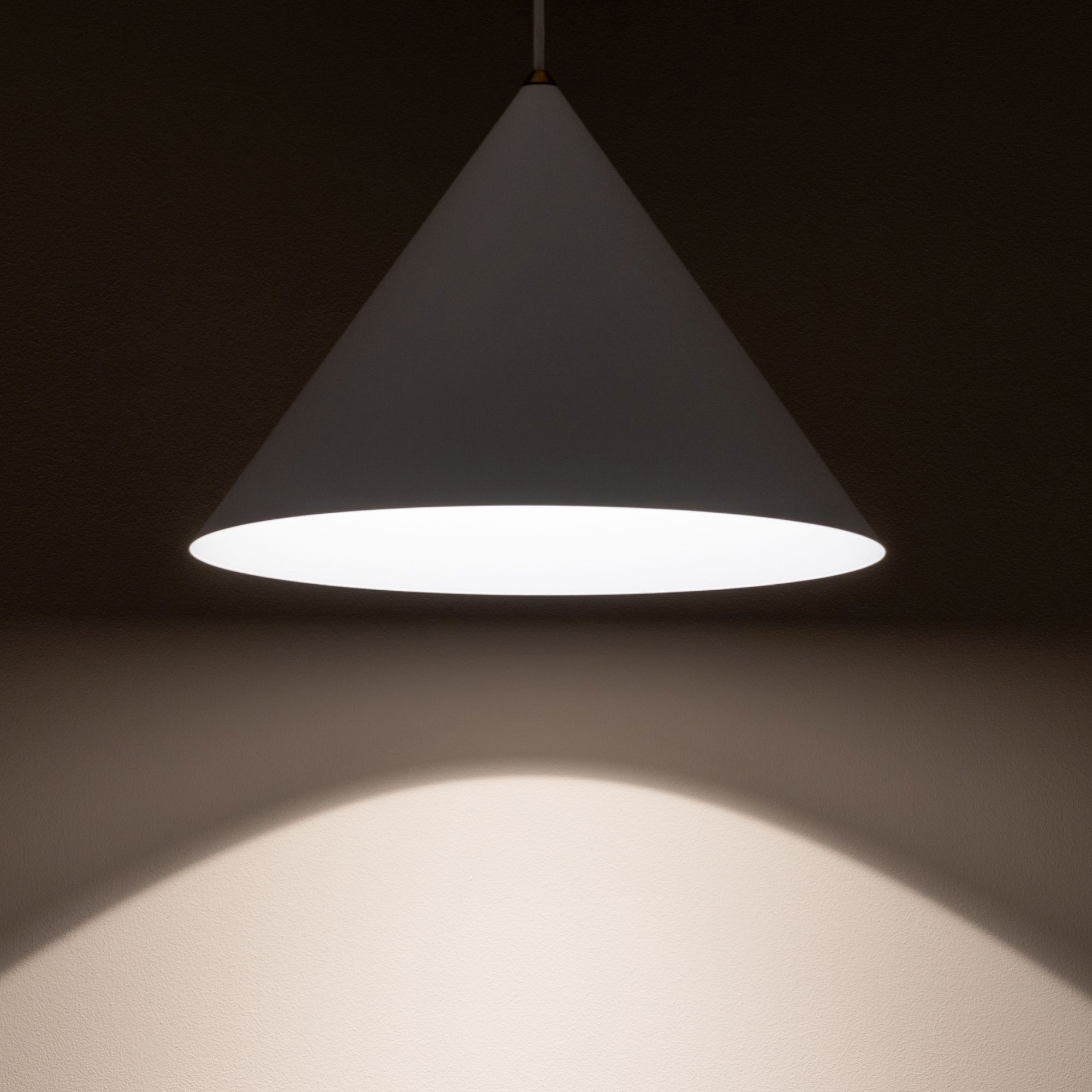 Hängeleuchte GU10 Weiß Ø 35 cm Metall verstellbar Retro Lampe, Pendelleuchte, weiß, Hängelampe, Beleuchtung