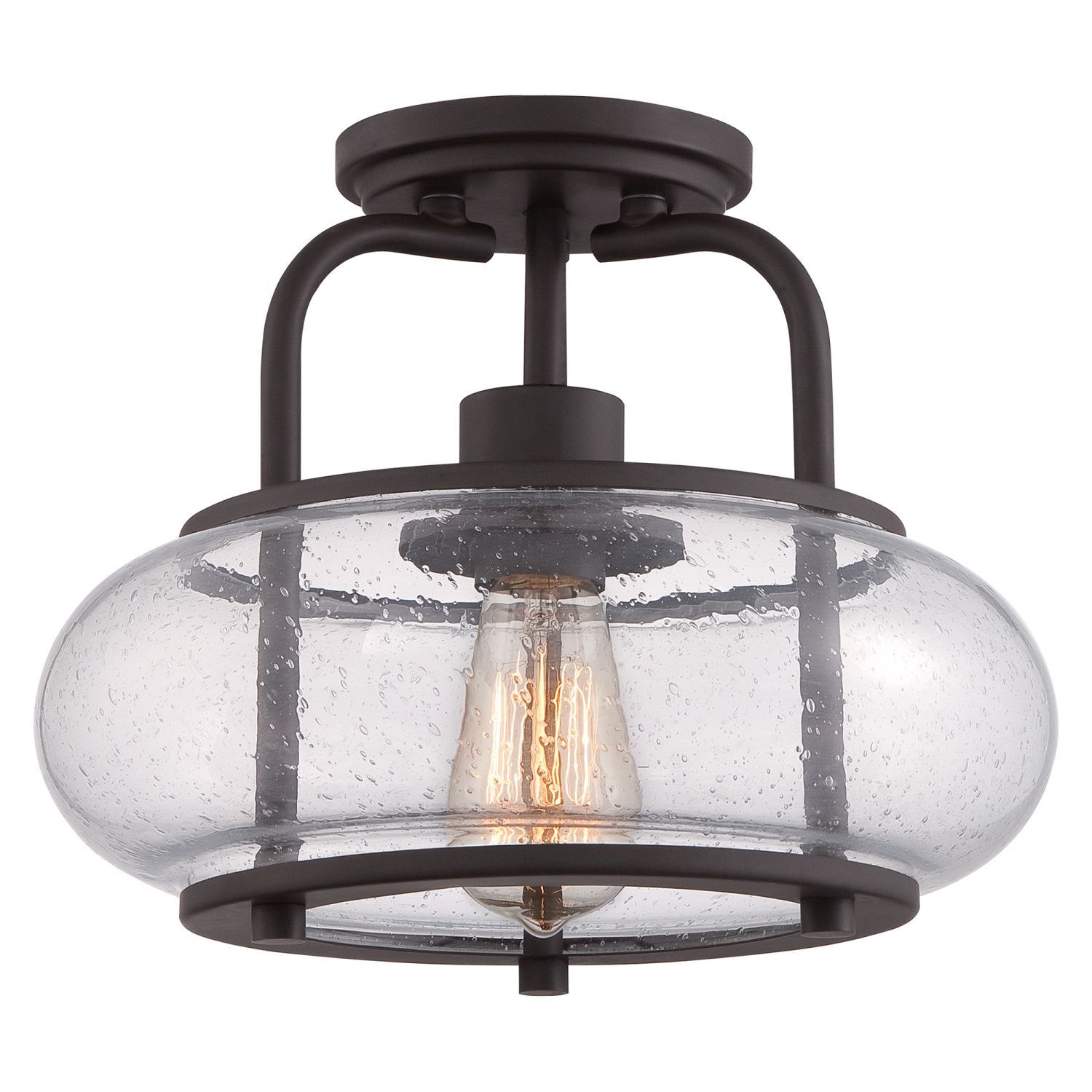 Plafonnier FELI métal verre pluie Ø30cm Lampe