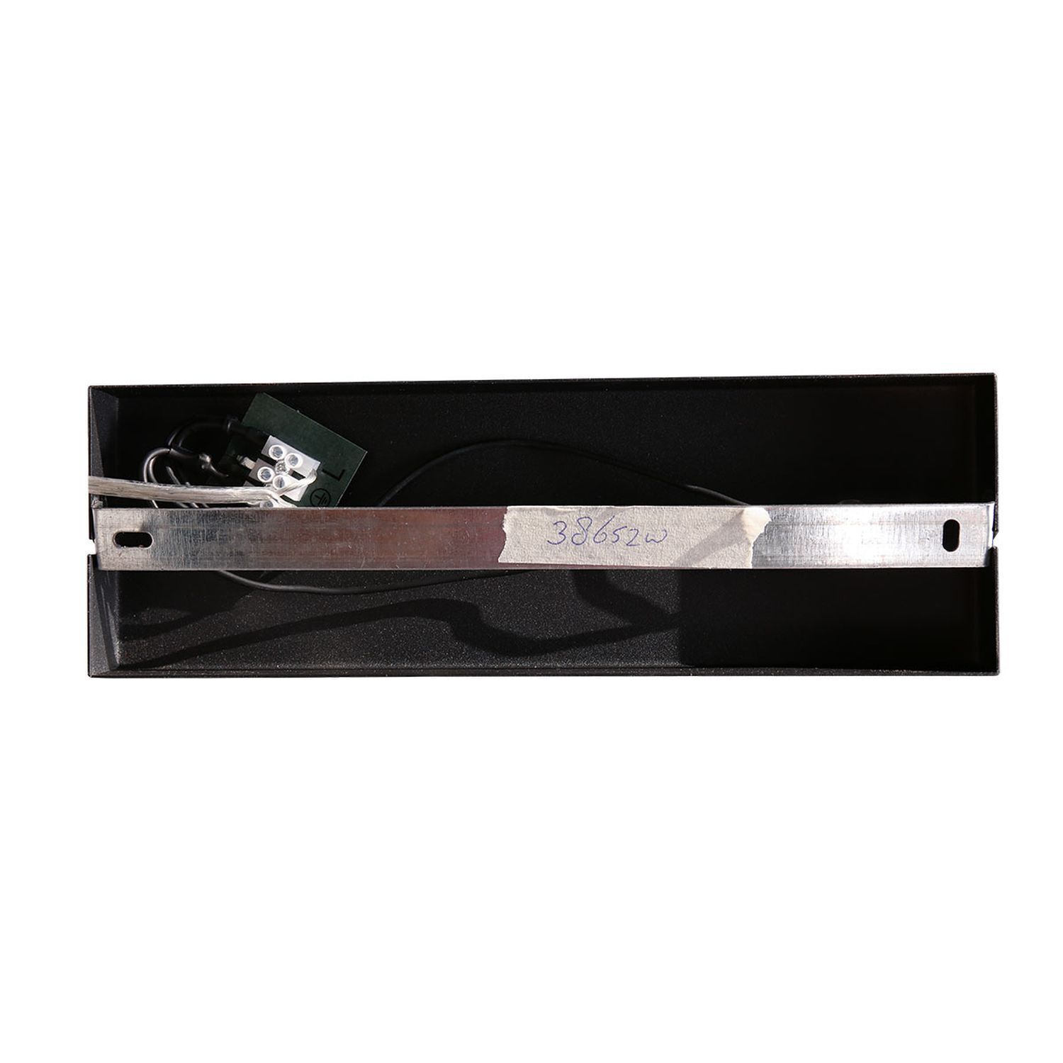 Spot de plafond élégant noir gris fumé E27 L:40 cm