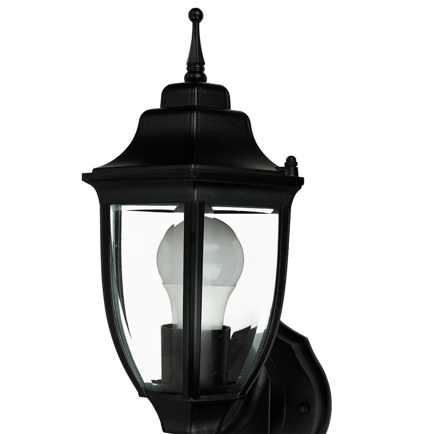 Lampe d'extérieur rustique LYON Lanterne noire résistante aux intempéries