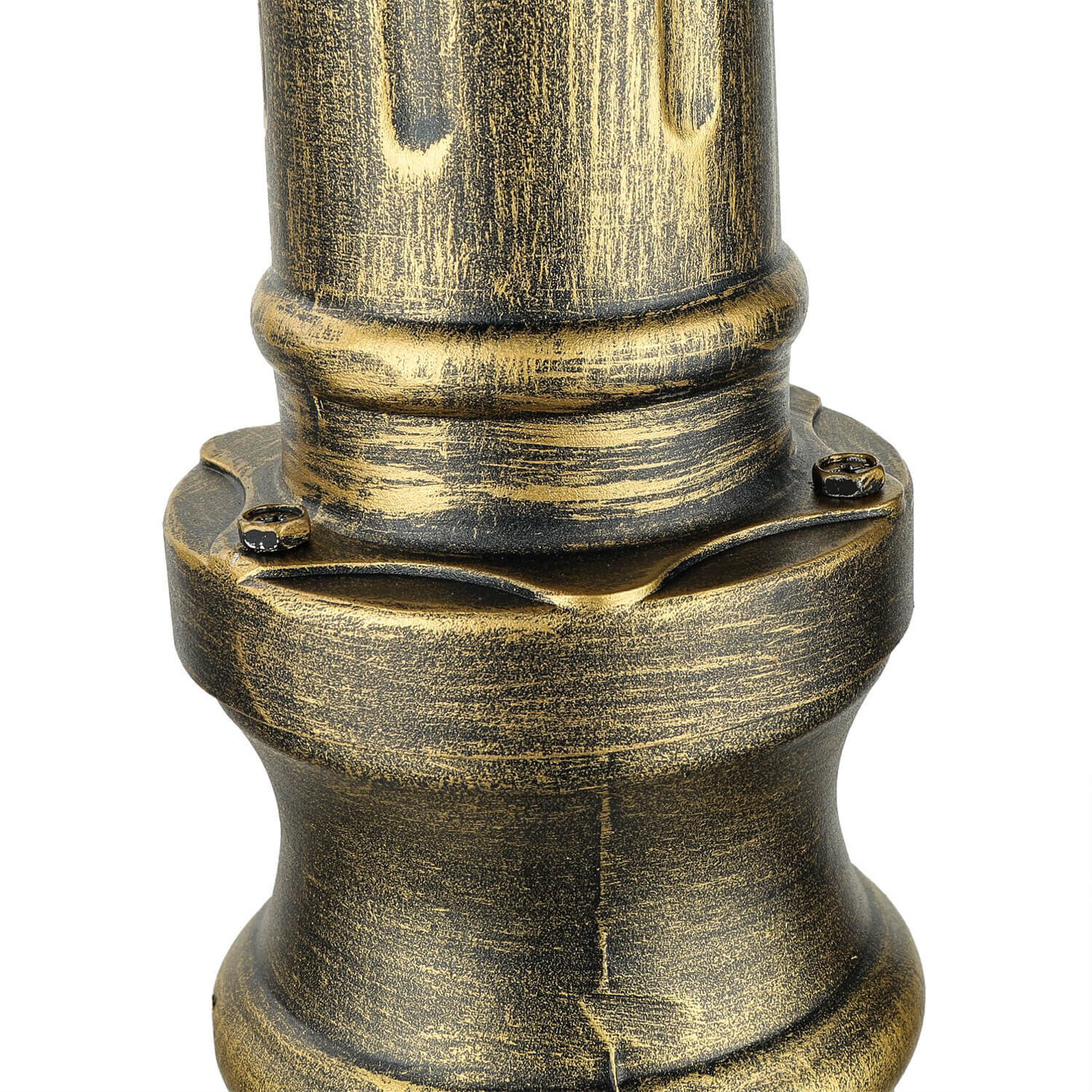 Großer Kandelaber BREST Gold Antik 3xE27 2,1m hoch Bronze