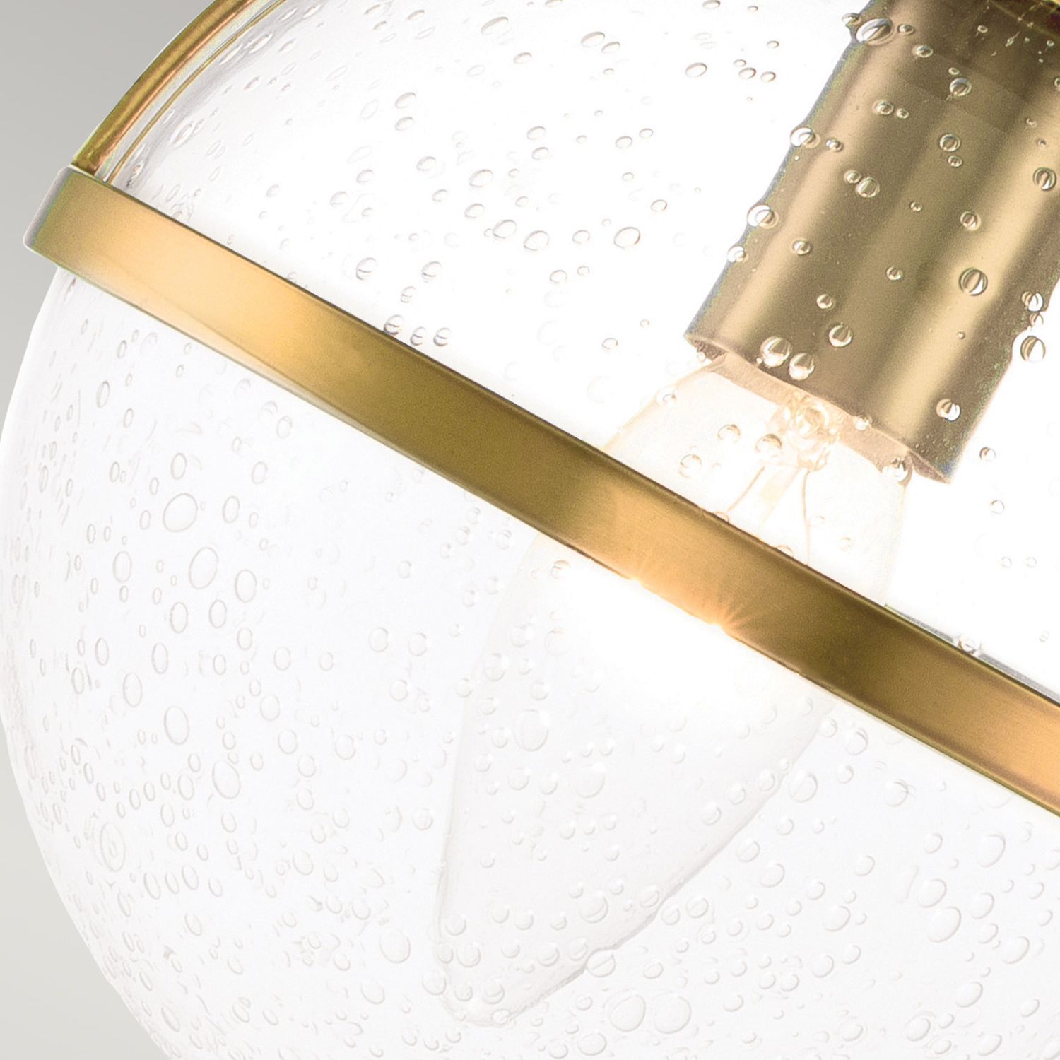 Lampe de salle de bain miroir métal verre L : 38,1 cm IP44 en laiton antique