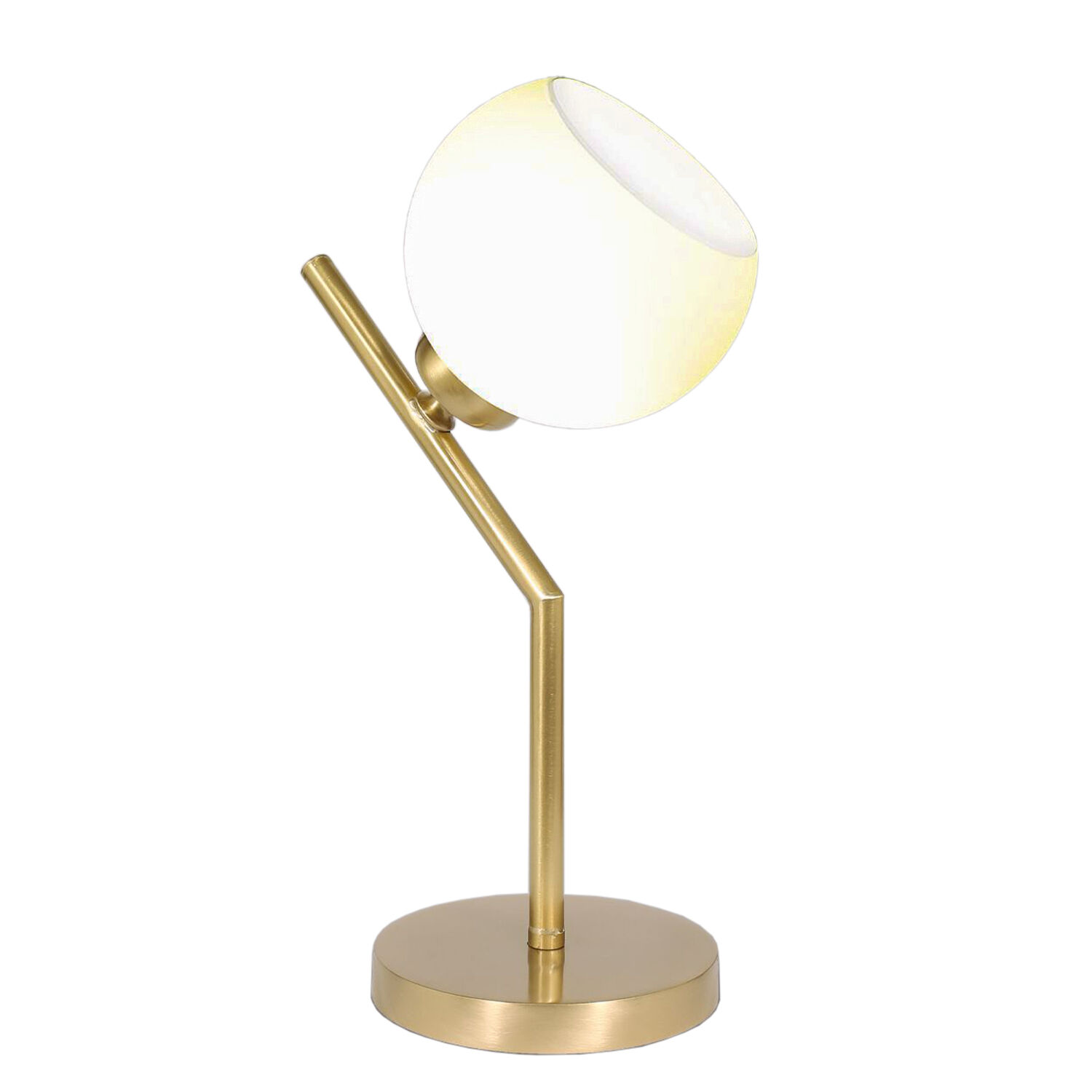 Lampe de table TRIVIA Laiton véritable Verre Premium Design Lampe, Tischlampe, Lampenschirm