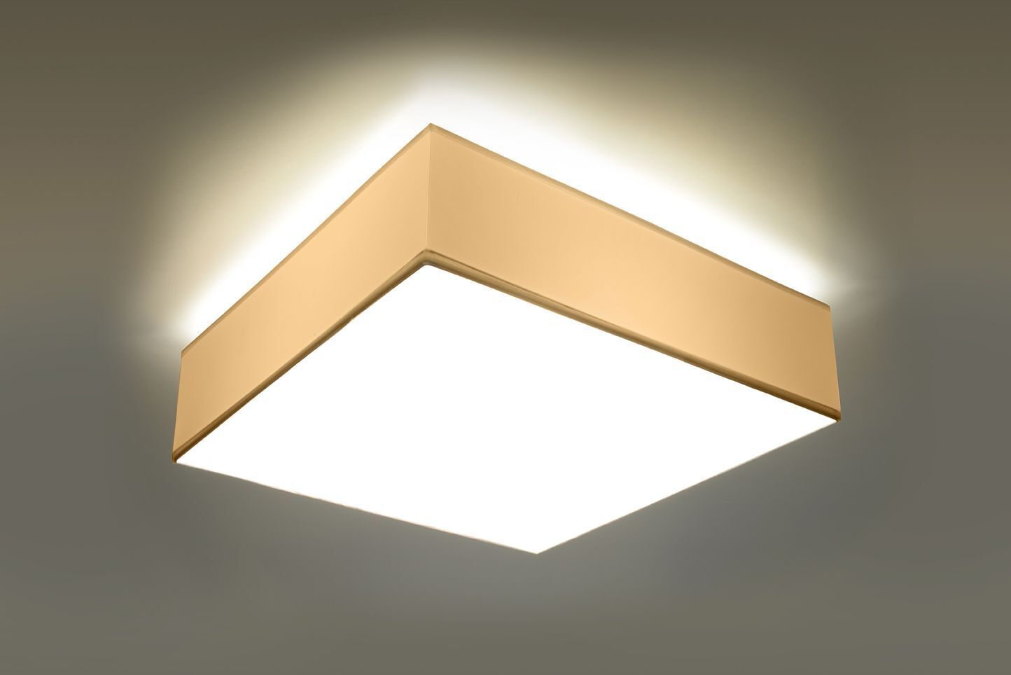 Plafonnier Moderne Largeur 55 cm Blanc Carré