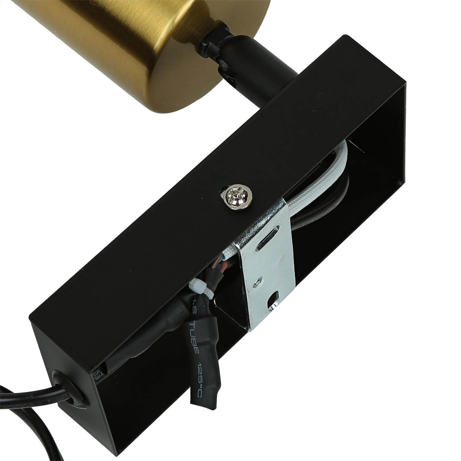Applique avec interrupteur câble laiton GU10 réglable
